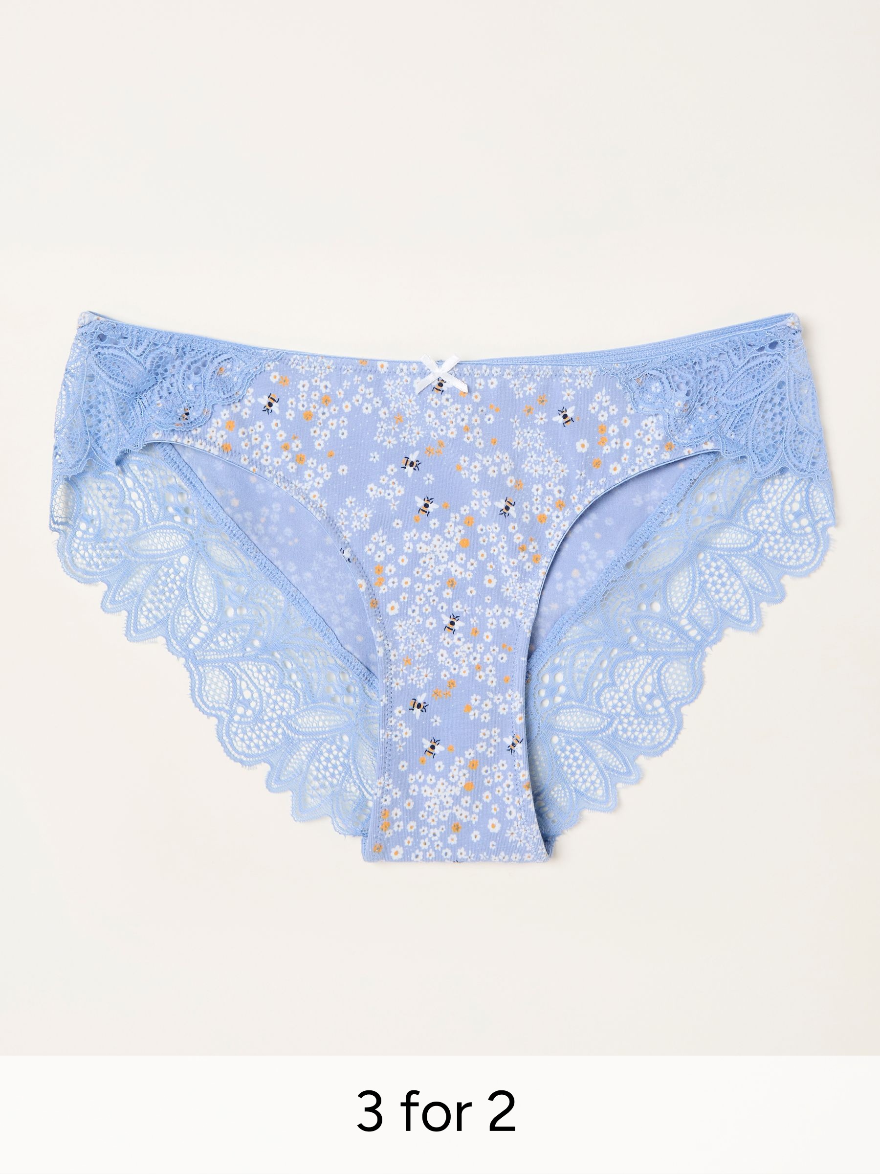 Blue Bee Floral Brazillion Knickers (H59232) | £9