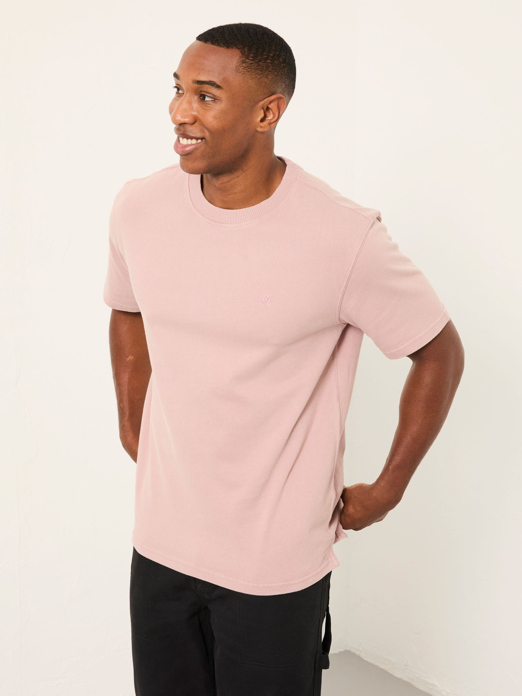 Alton Pink Heavyweight Relaxed Fit T-Shirt (H59460) | £28