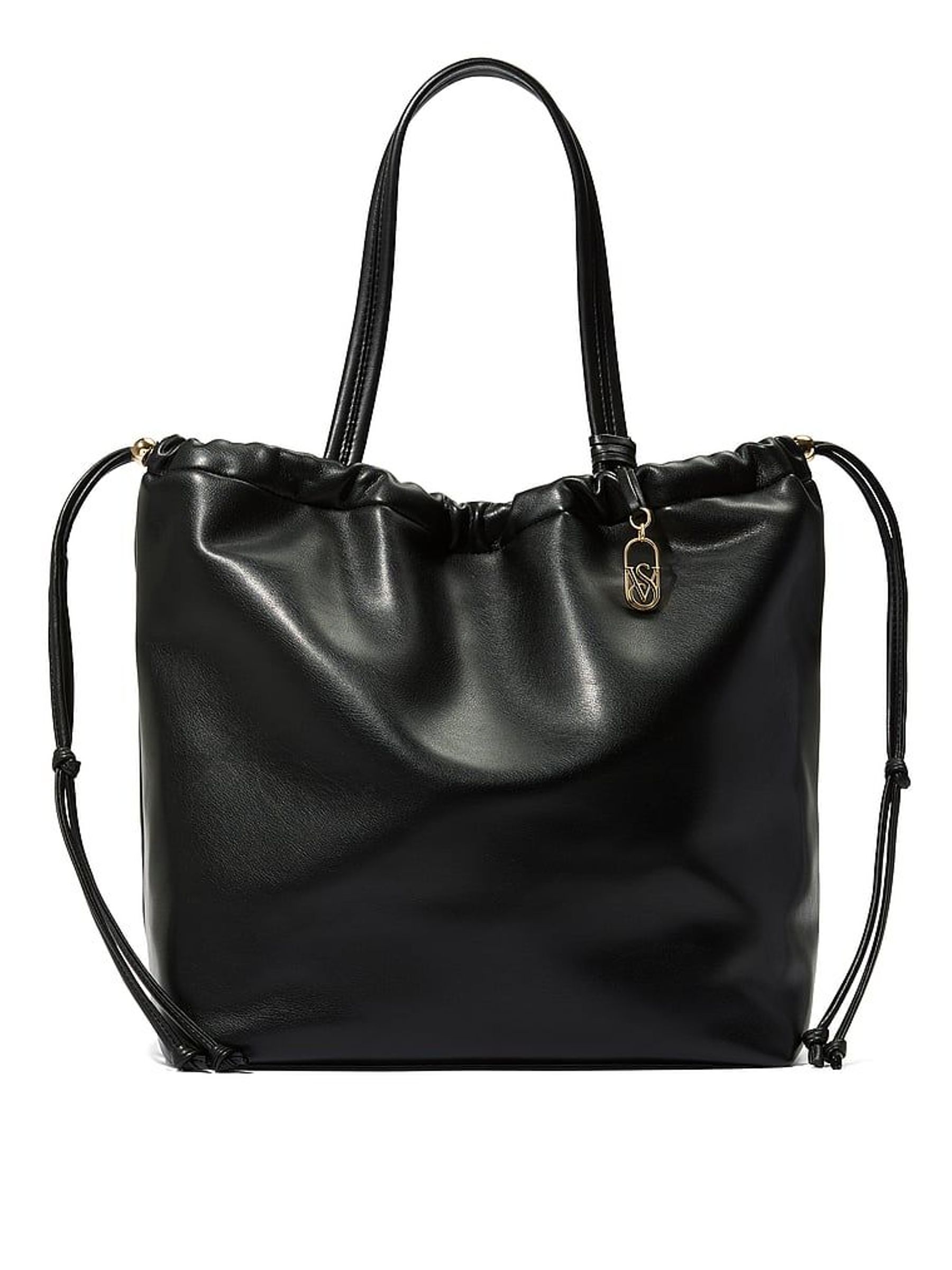 Black Nappa Slouchy Cinch Tote Bag (H60343) | £85