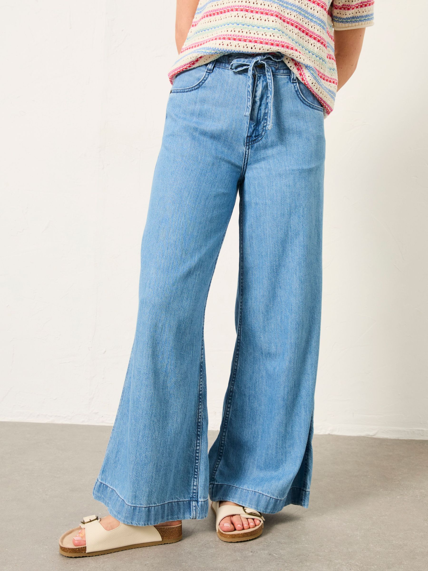 Amberley Blue Denim Wide Leg Jeans (H63314) | £59