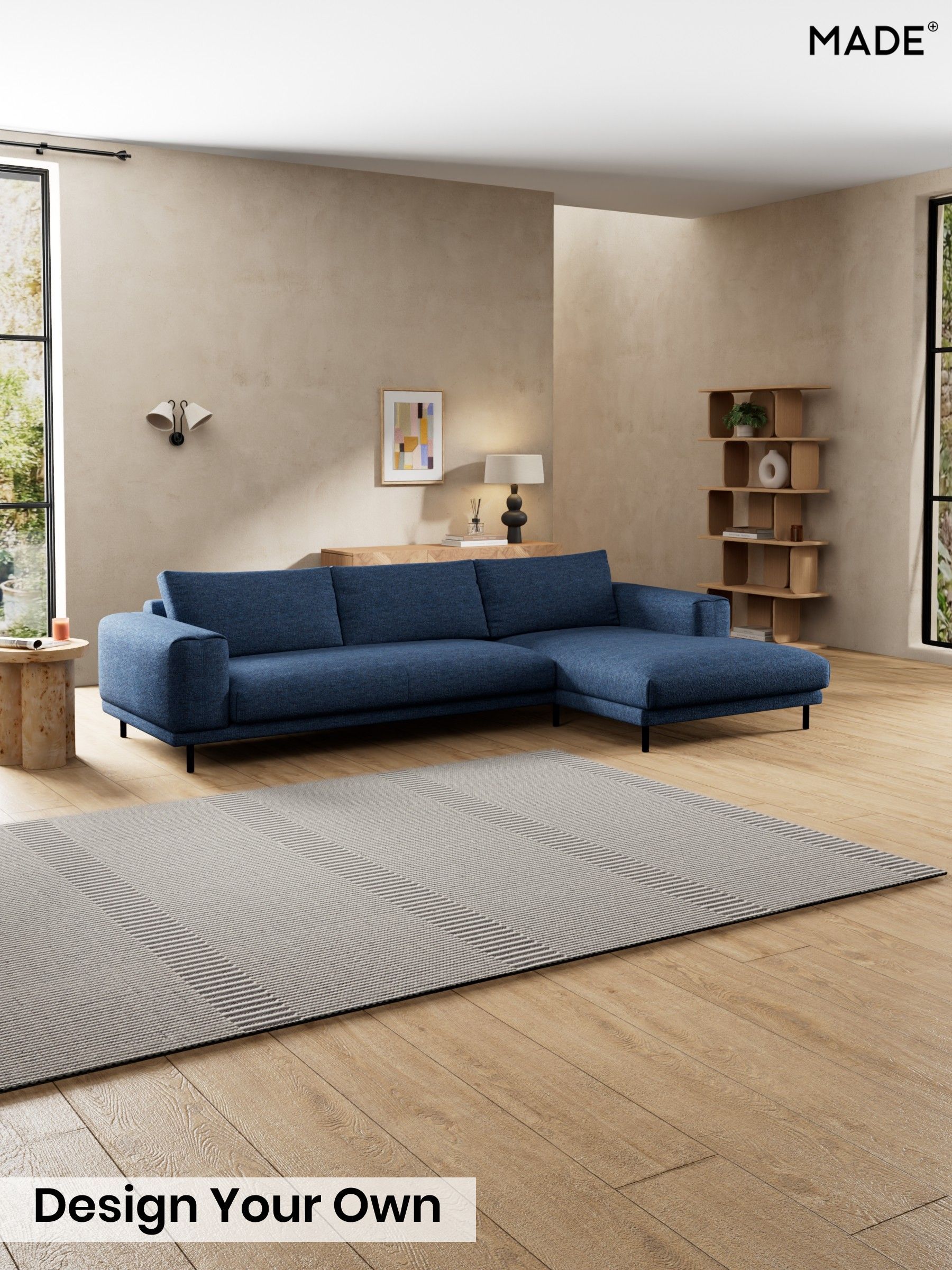 Tonal Boucle/Marl Navy Blue - Odin By Made