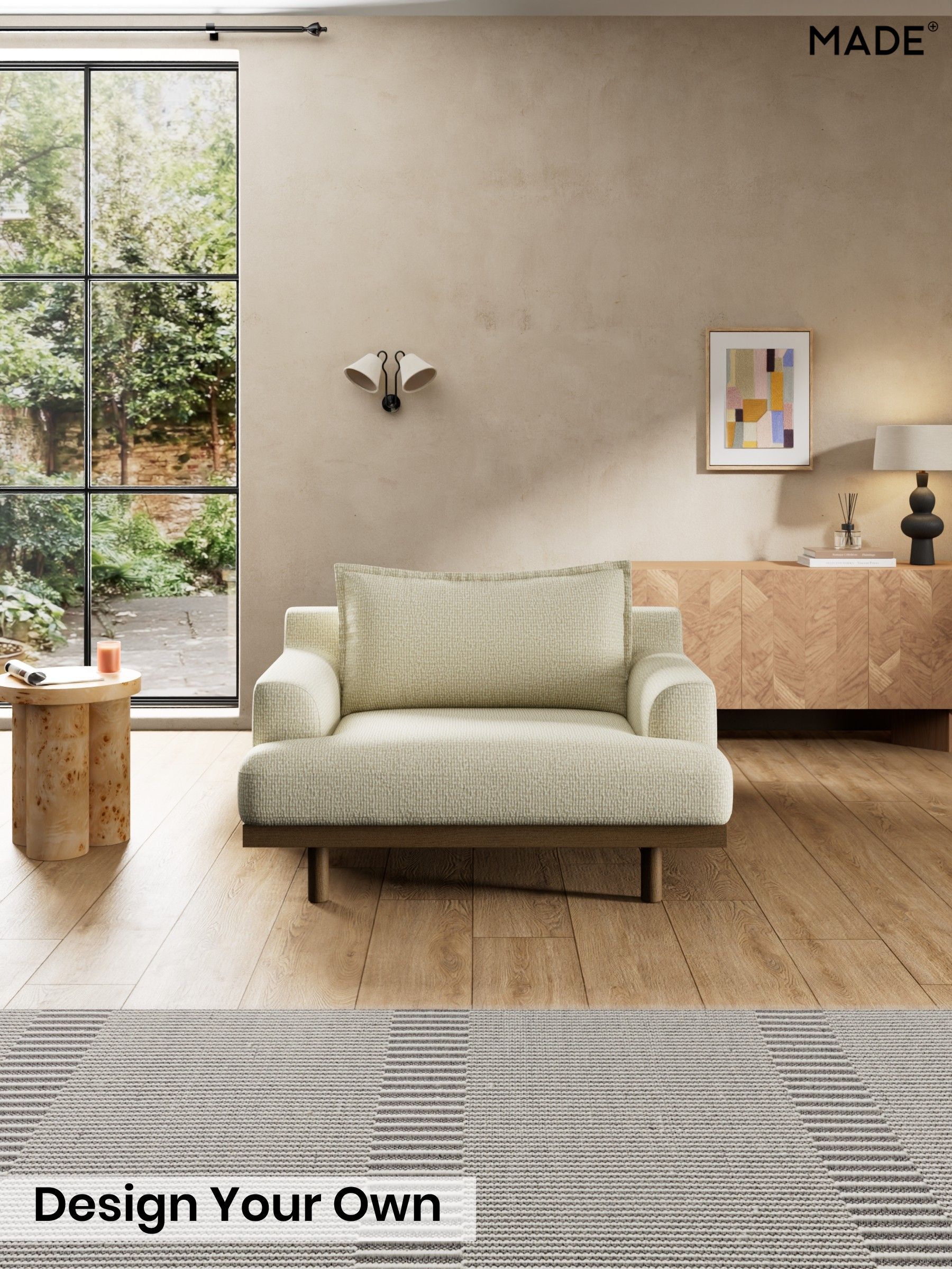 Tonal Boucle/Natural Oatmeal - Turin By Made