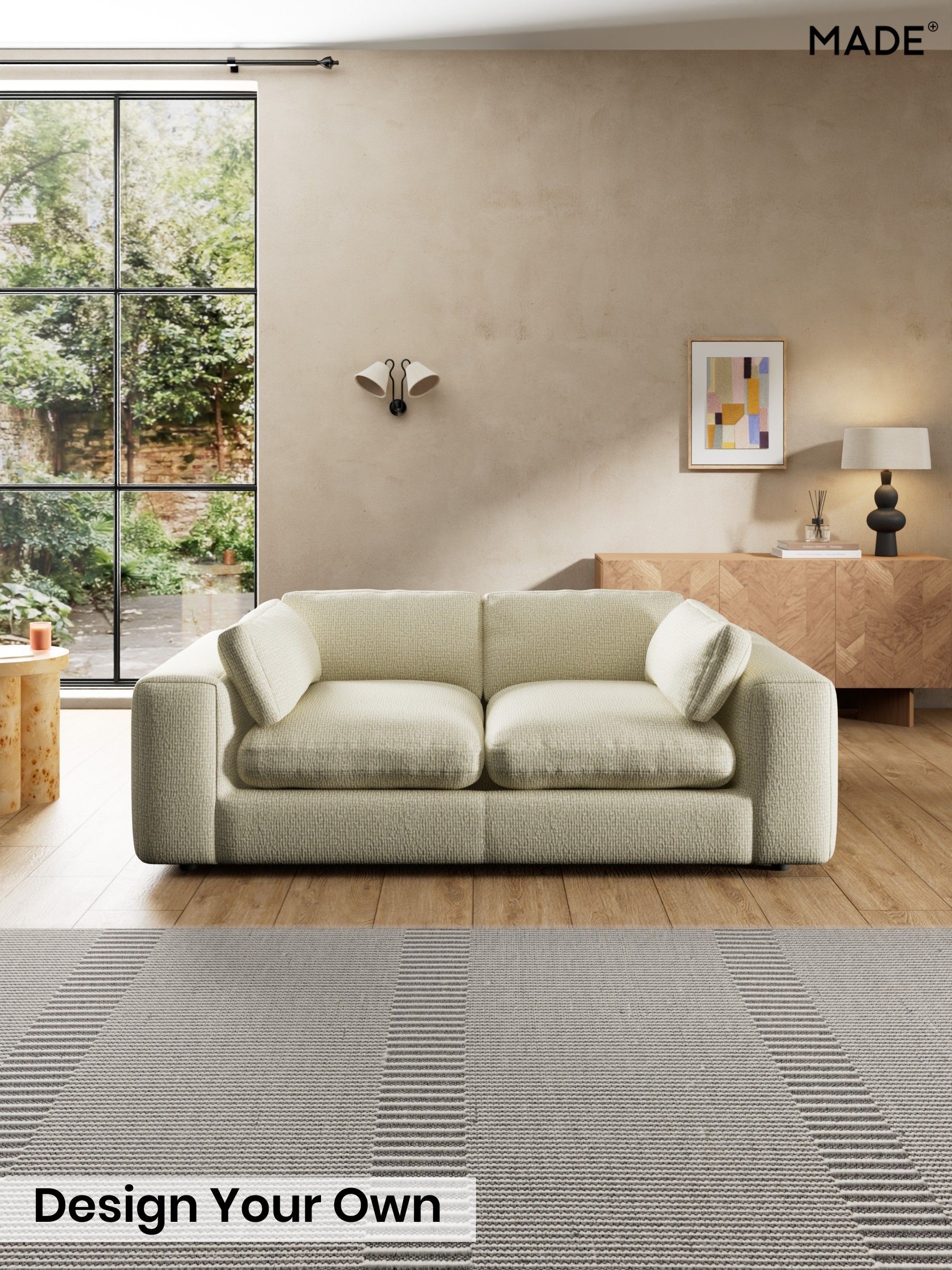 Tonal Boucle/Natural Oatmeal - Alec By Made