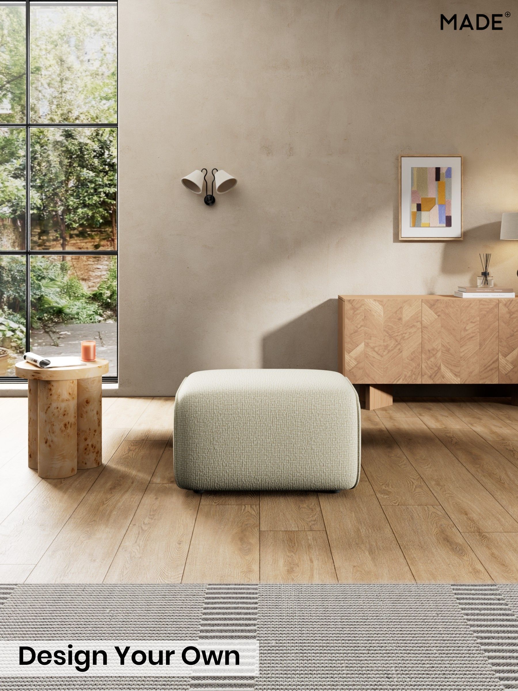 Tonal Boucle/Natural Oatmeal - Avalon By Made