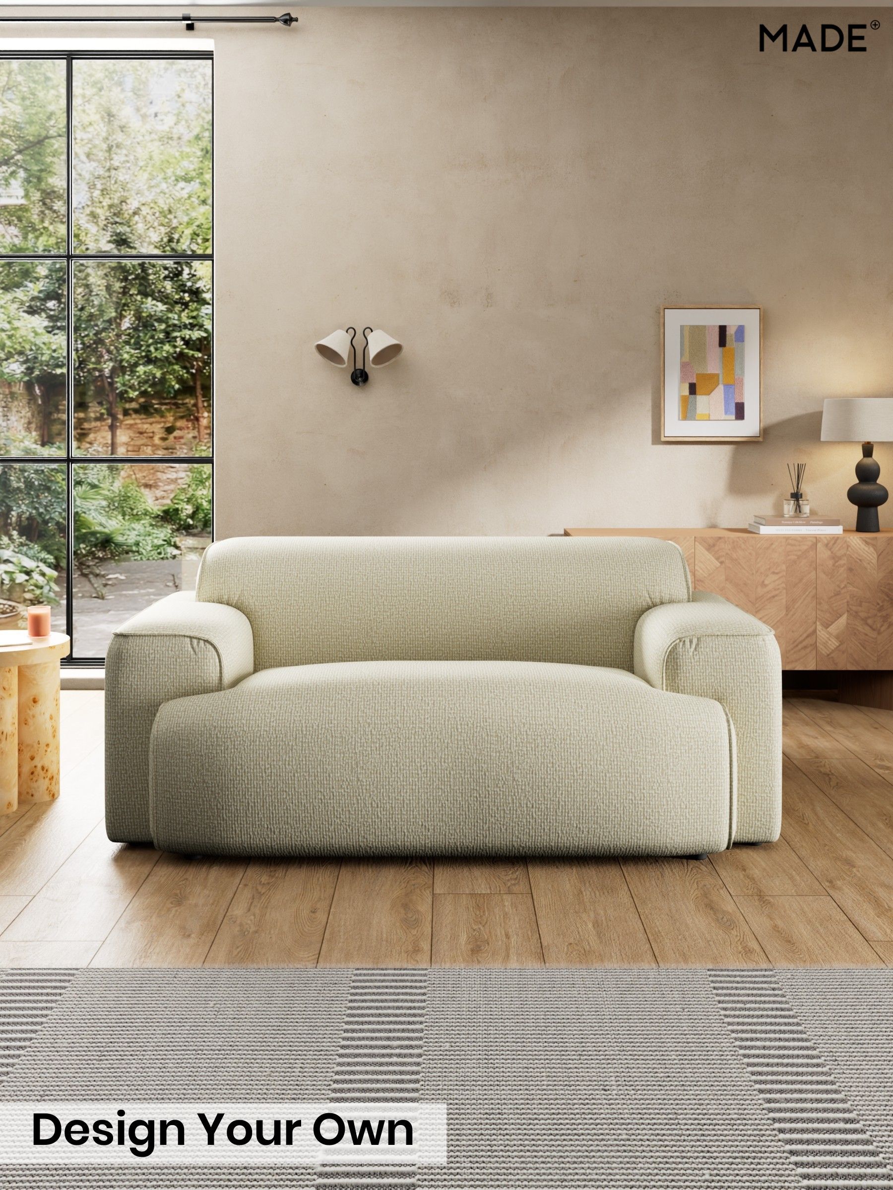Tonal Boucle/Natural Oatmeal - Avalon By Made
