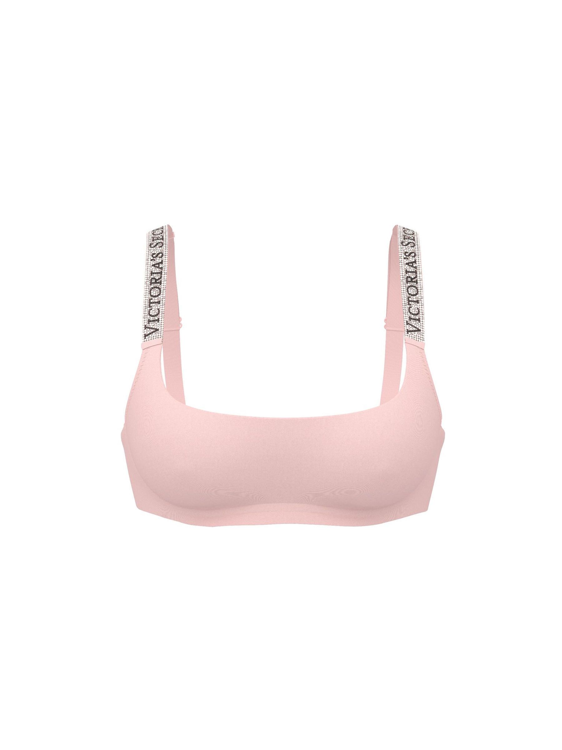 Angel Pink Shine Strap Scoop Bralette (H64801) | £29