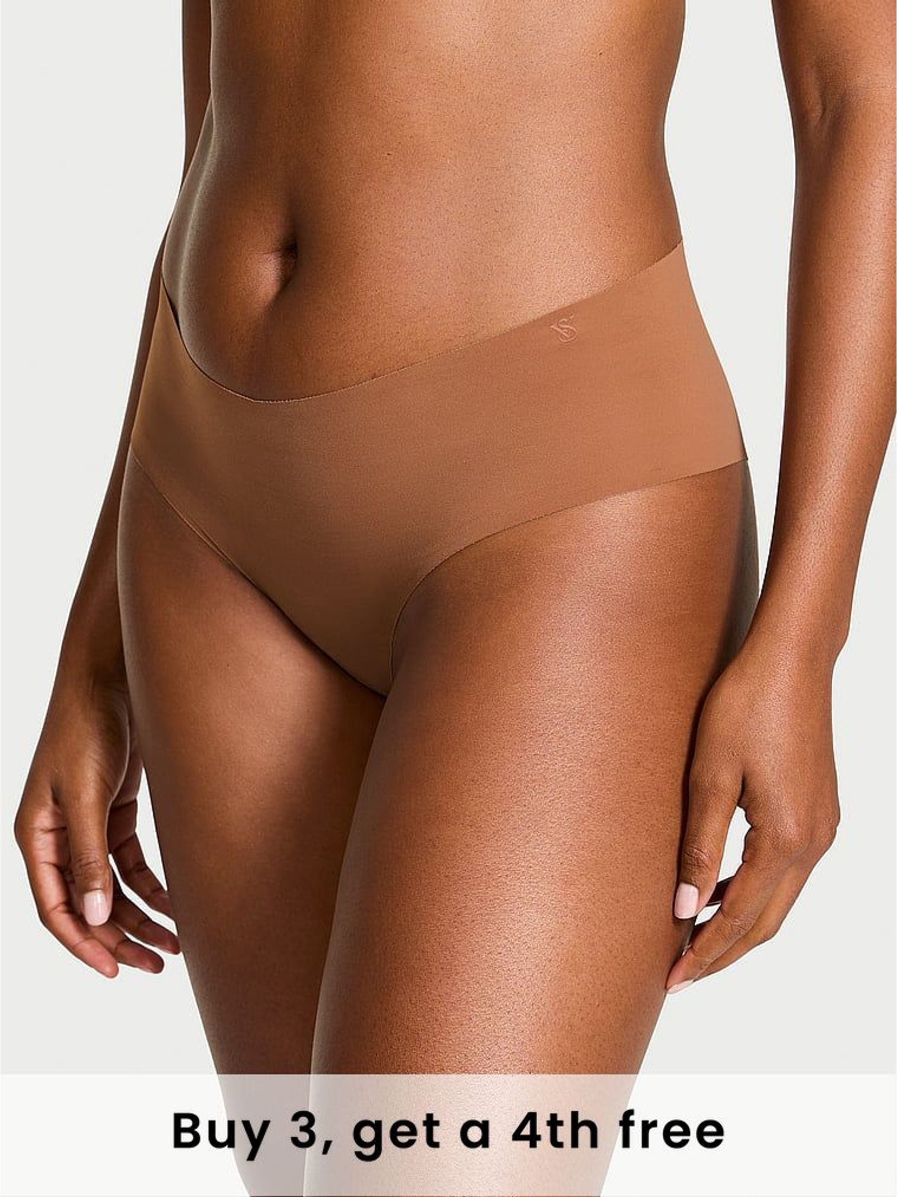 Caramel Nude Cheeky Print Knickers (H64831) | £9
