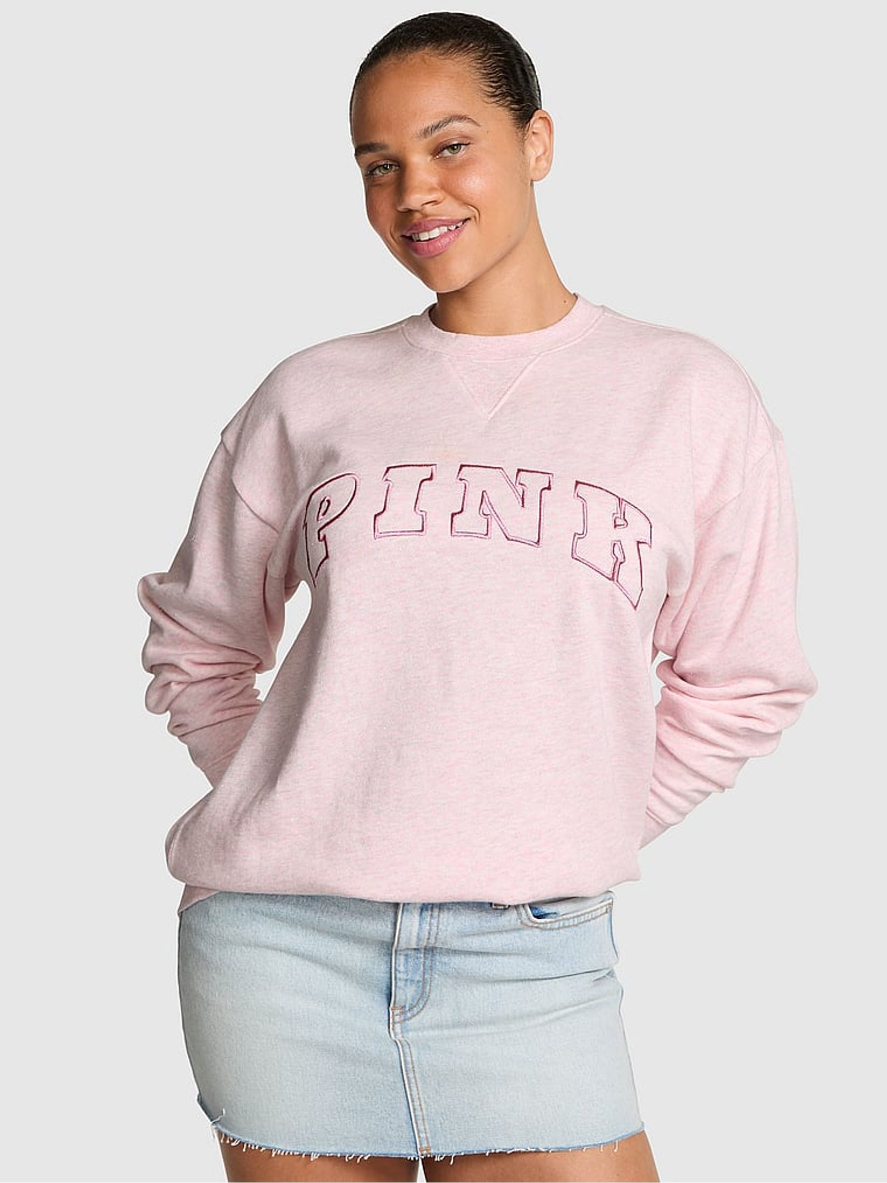 Heather Pink Petal Fleece Sweatshirt (H64955) | £56
