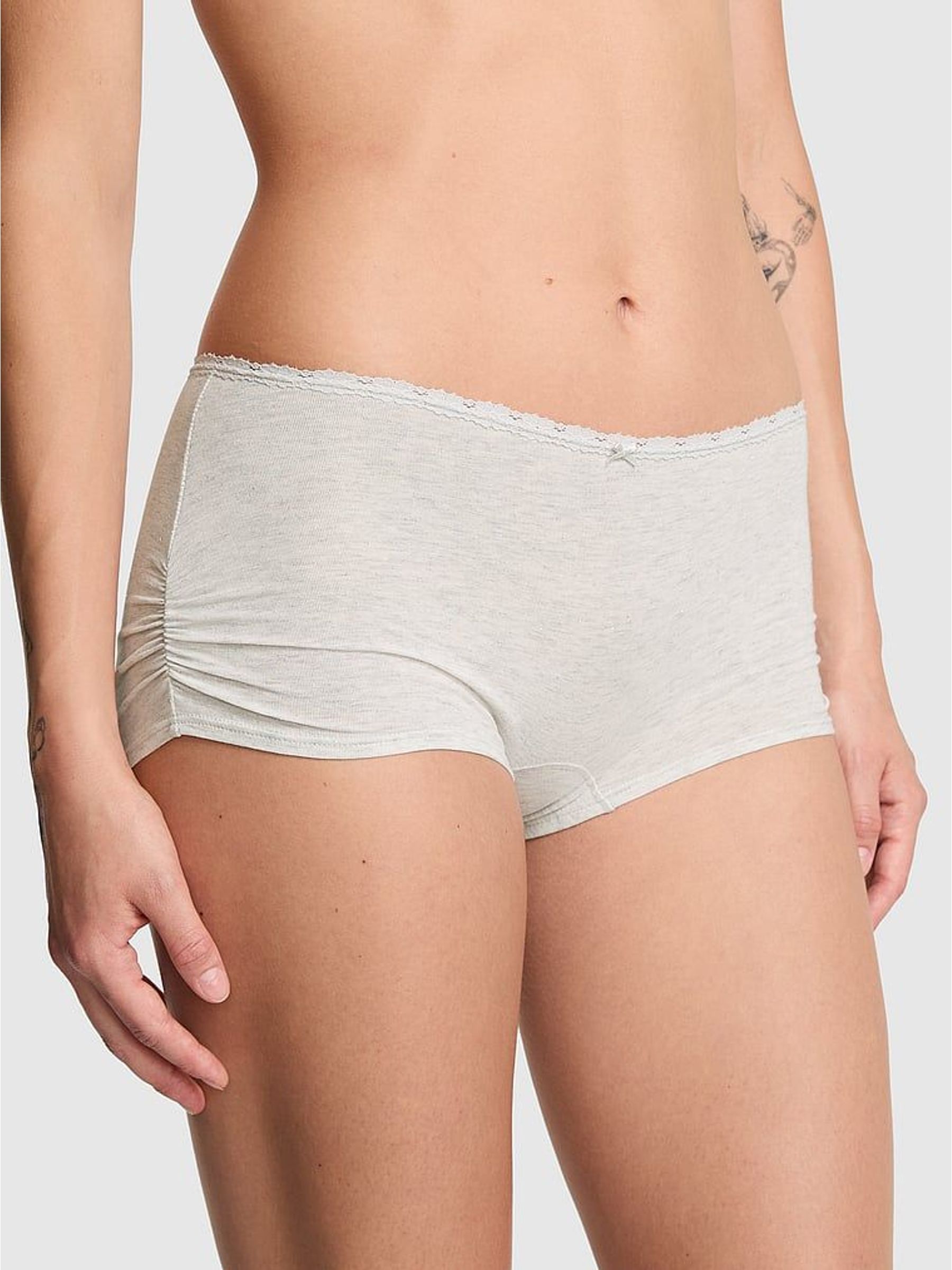 Heather Snow White Boyshort Cotton Knickers (H64963) | £10