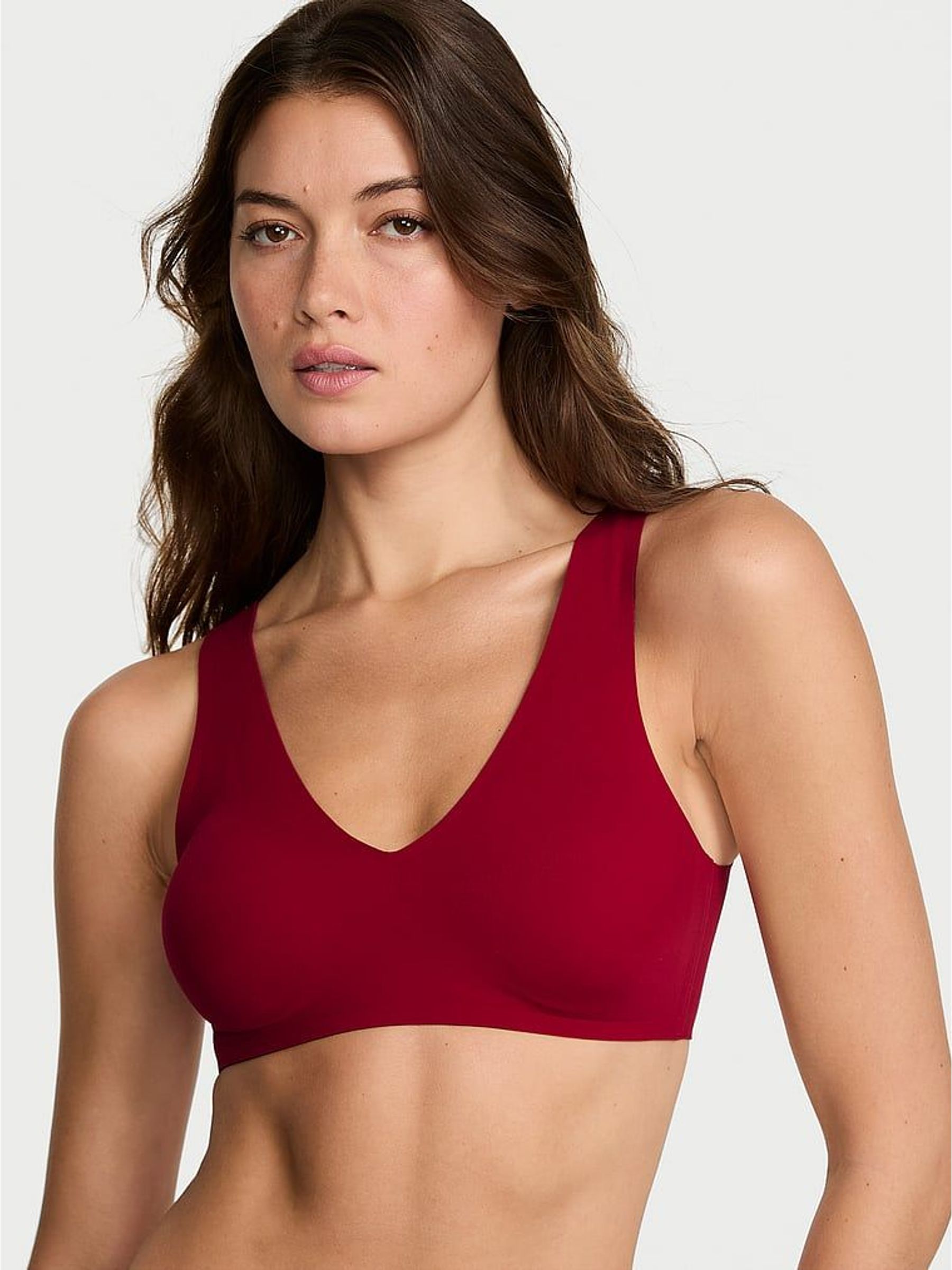 Red Lacquer Non Wired Lightly Lined Slumber Bra (H65057) | £35