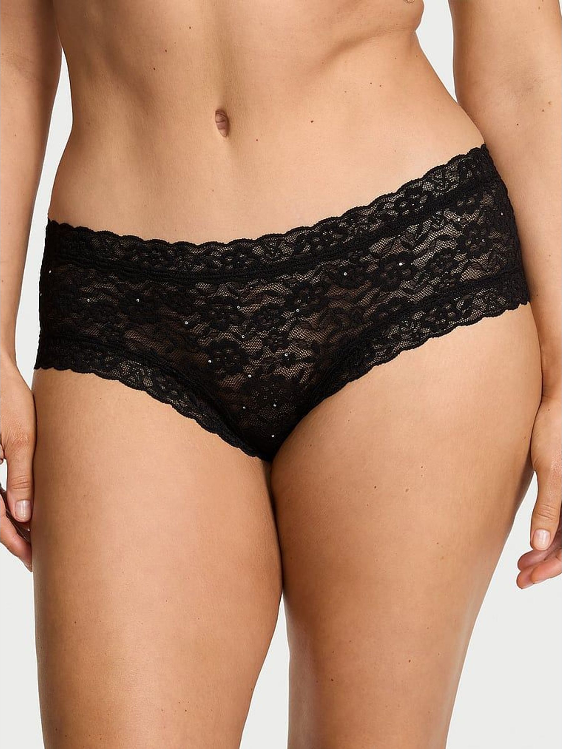 Black Cheeky Sparkle Knickers (H65329) | £9