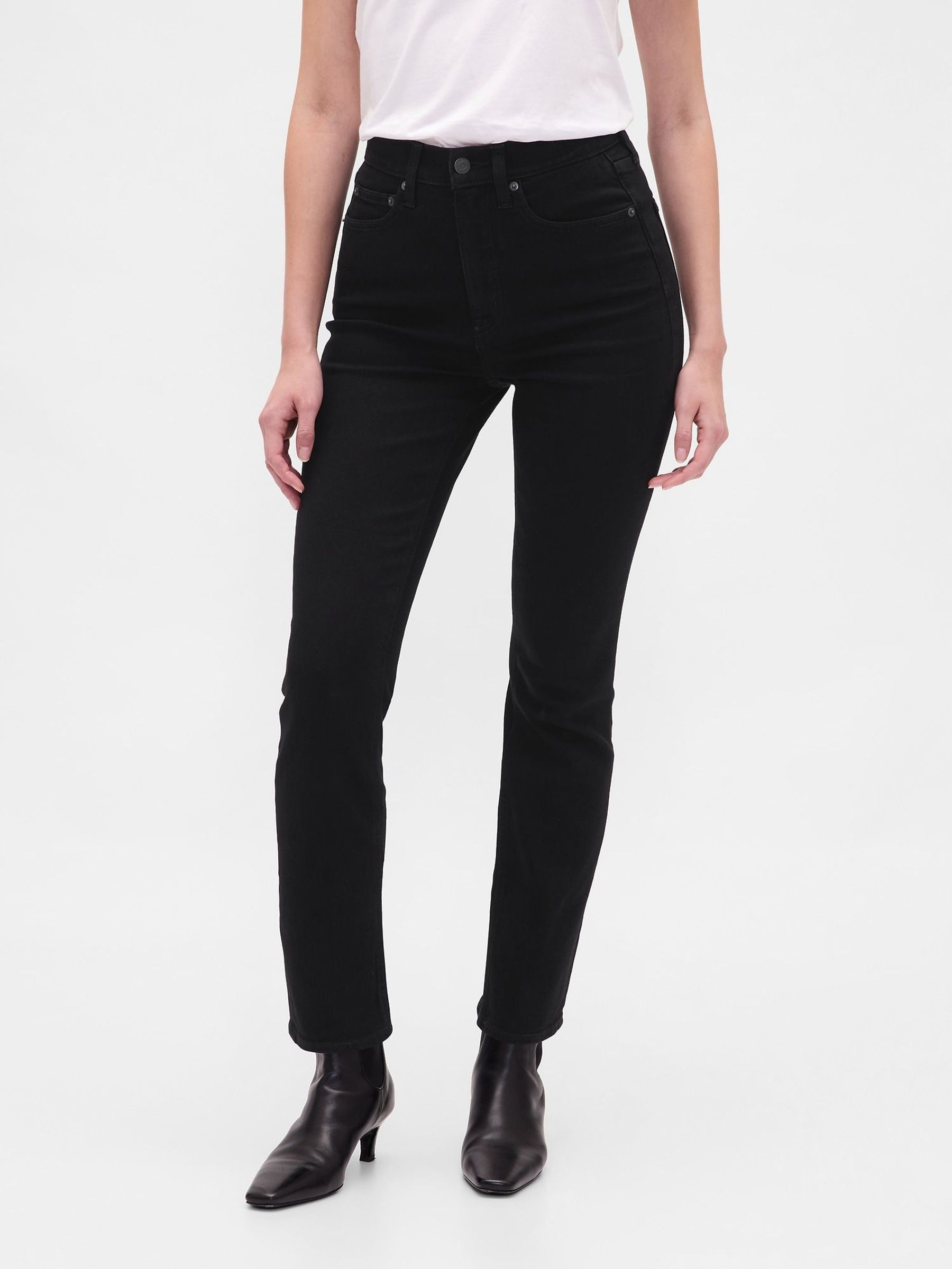 Black High Waisted Vintage Slim Jeans (H66433) | £60