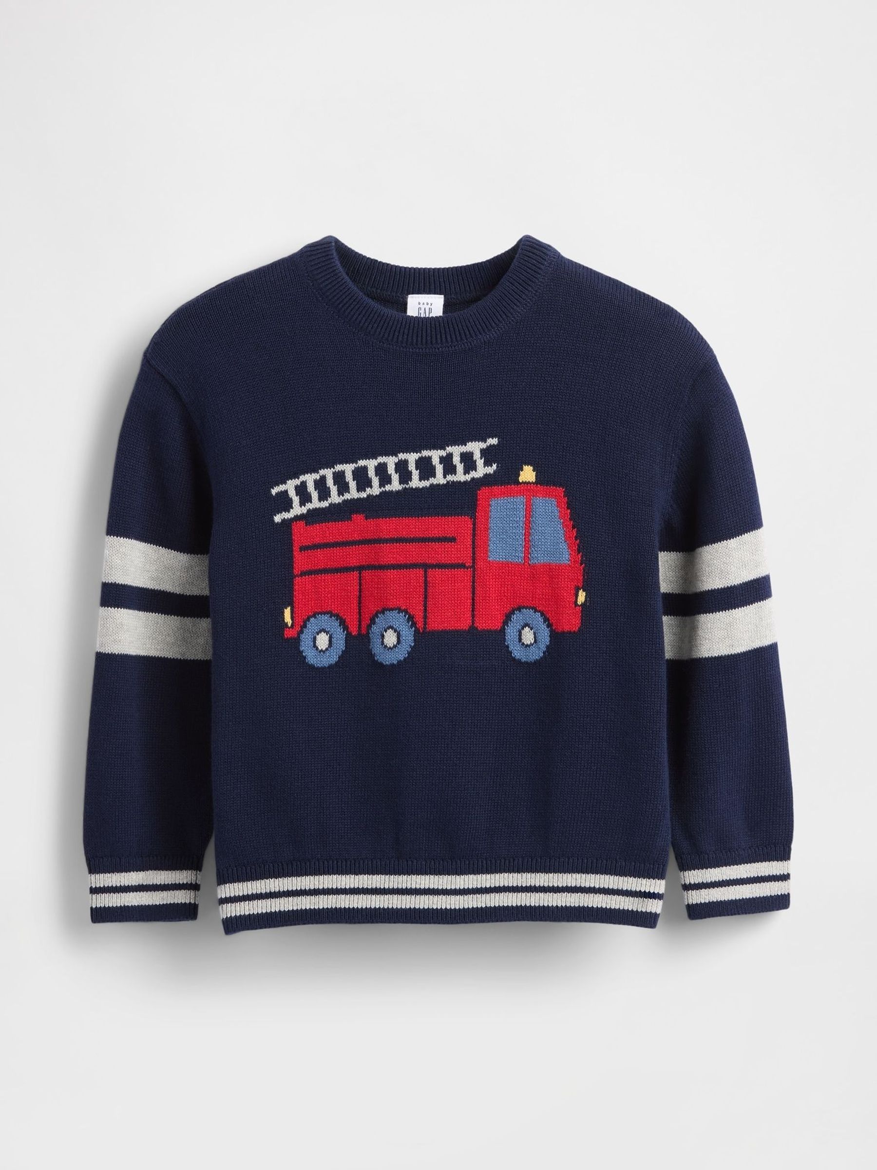 Navy Blue Graphic Crew Neck Sweatshirt (H66451) | £20