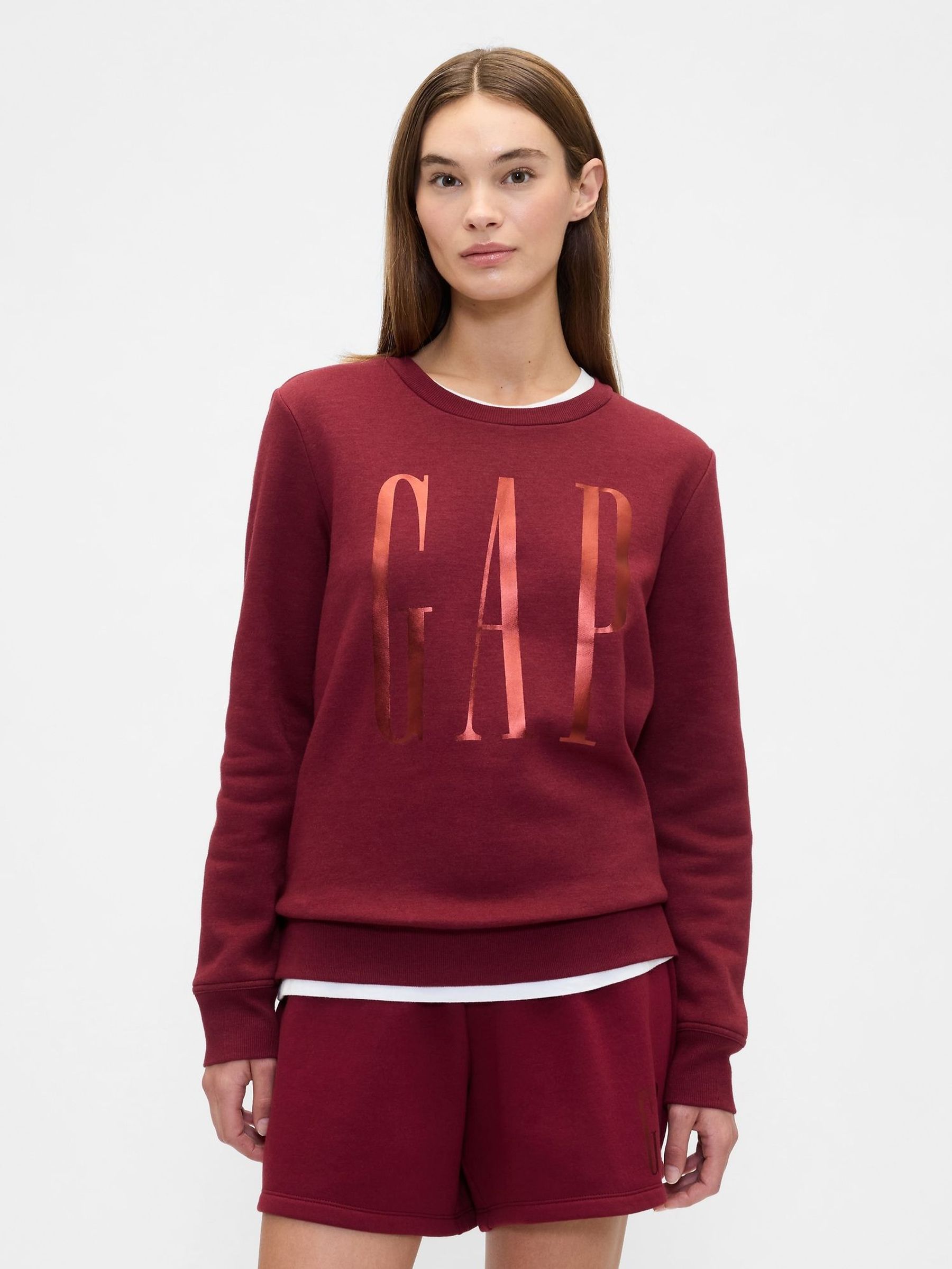 Red Relaxed Logo Crew Neck Jumper (H66488) | £25