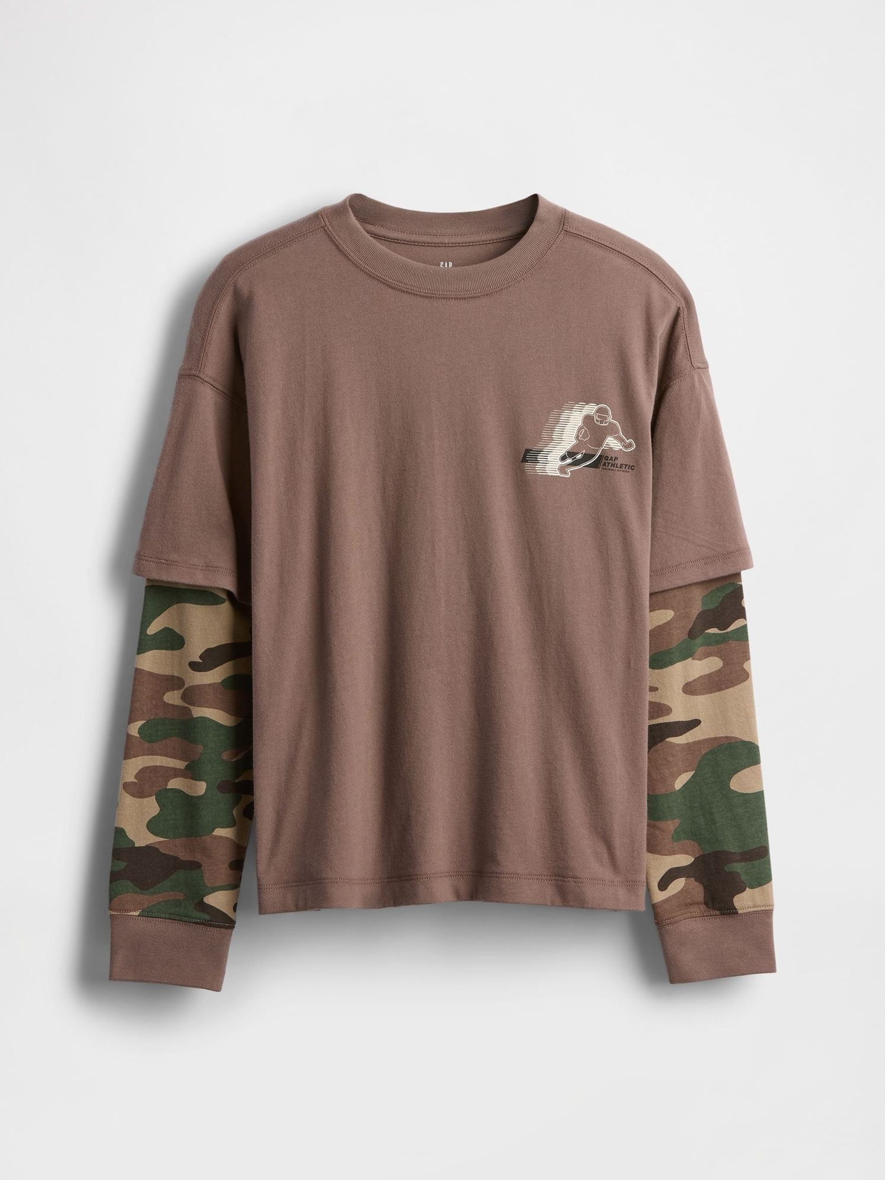 Brown 2-in-1 Graphic T-Shirt (4-13yrs) (H66499) | £18