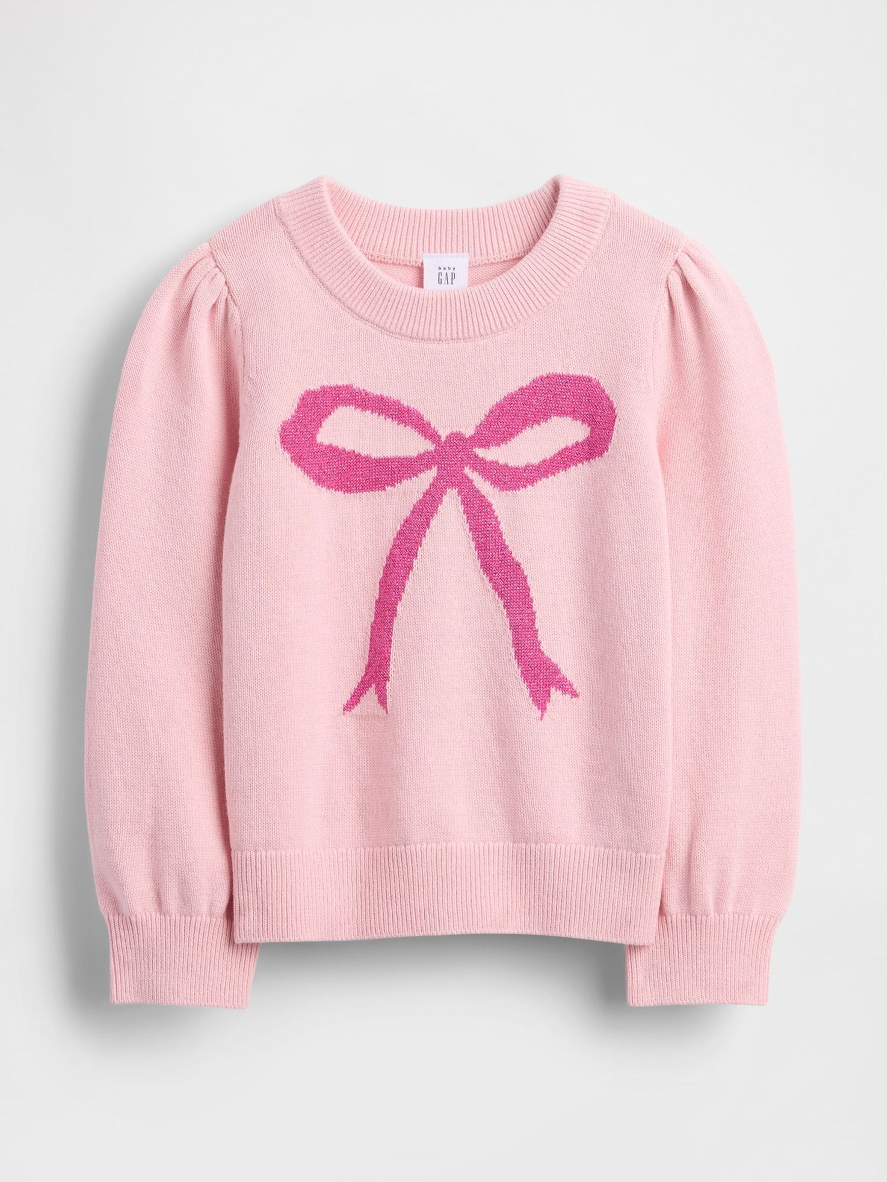 Pink Puff-Sleeve Jumper (6mths-5yrs) (H66500) | £25
