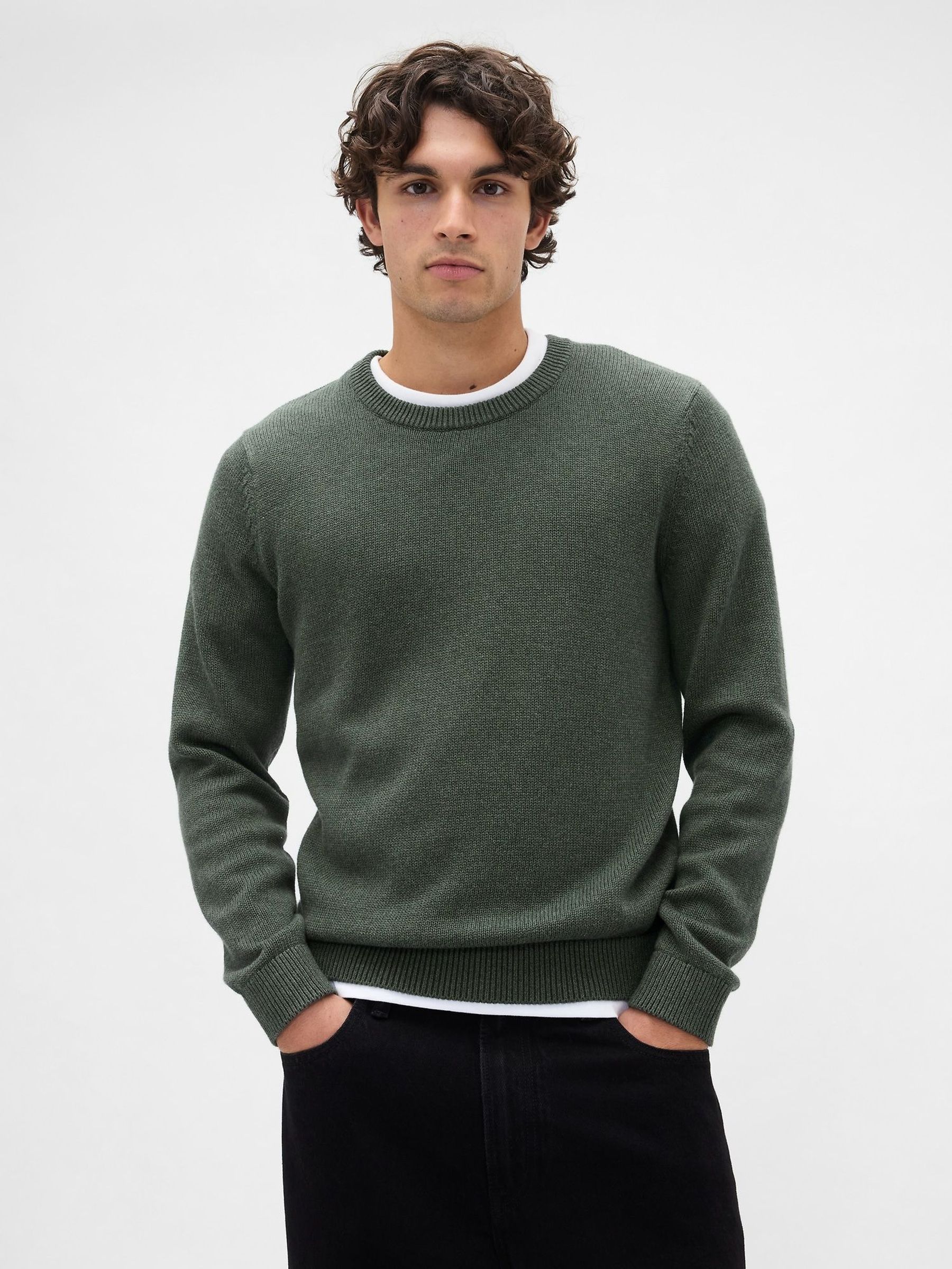Green Haze Classic Crew Neck Jumper (H66516) | £35