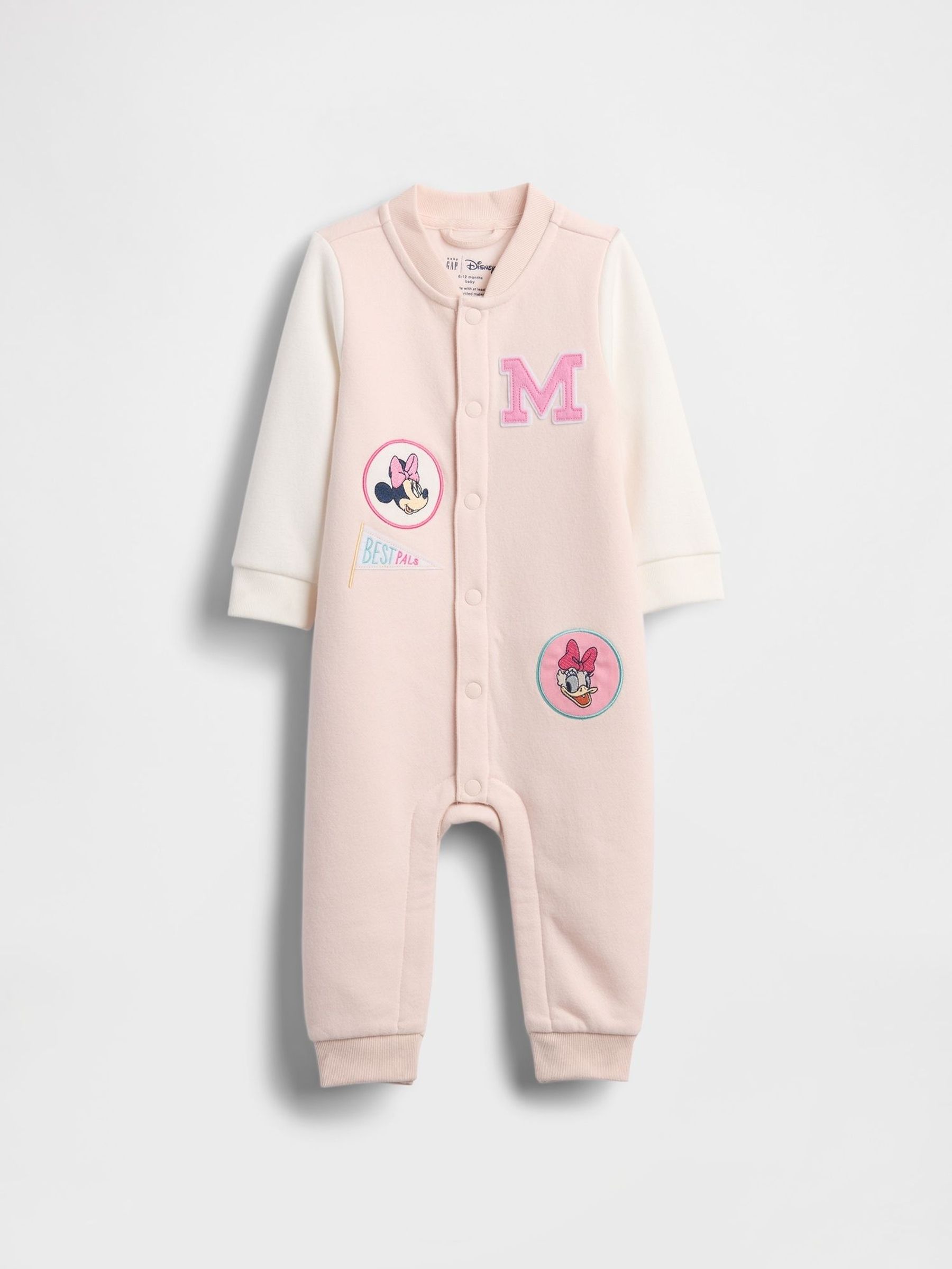Pink/White Disney Vintage Soft Varsity One-Piece (H66518) | £45