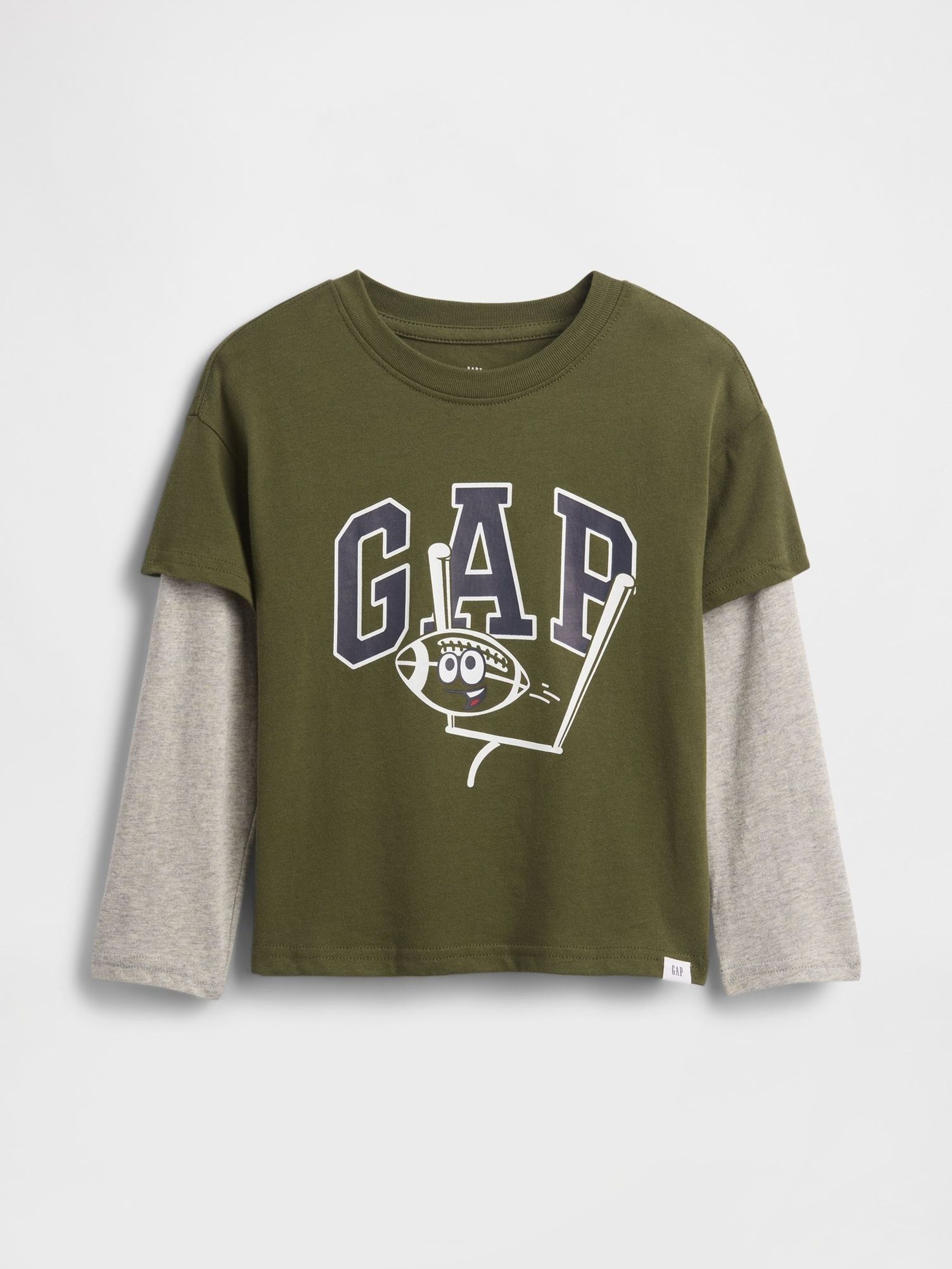 Green/Grey Graphic Crew Neck Short Sleeve T-Shirt (6mths-5yrs) (H66526) | £12
