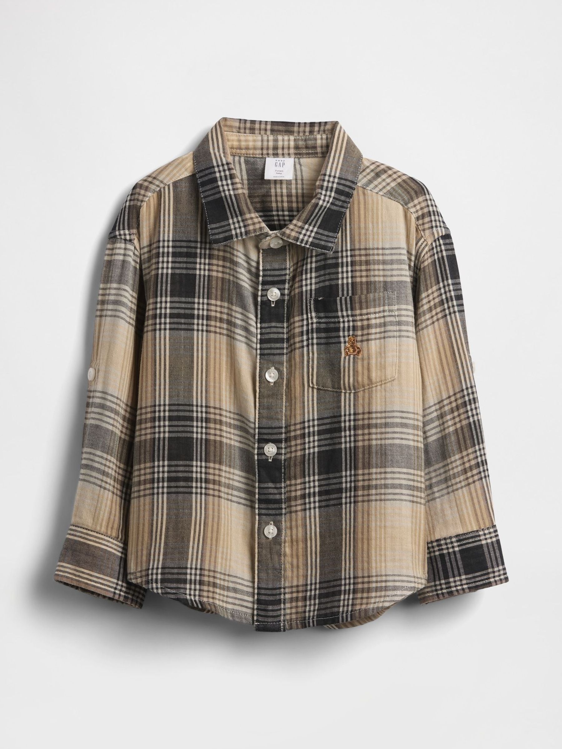 Brown Double Weave Check Shirt (6mths-5yrs) (H66601) | £20