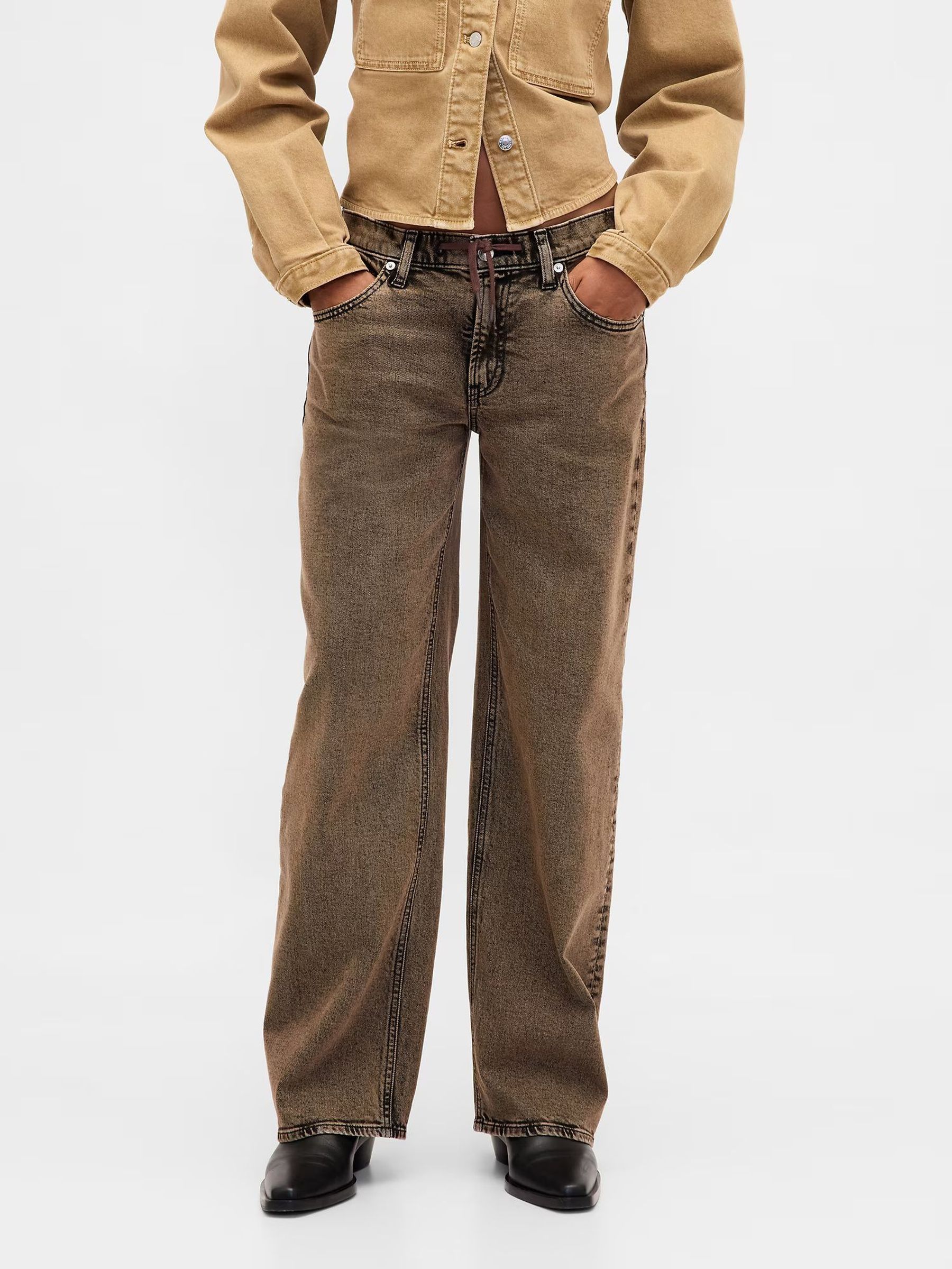 Brown 90S LR Loose Jeans (H66605) | £55