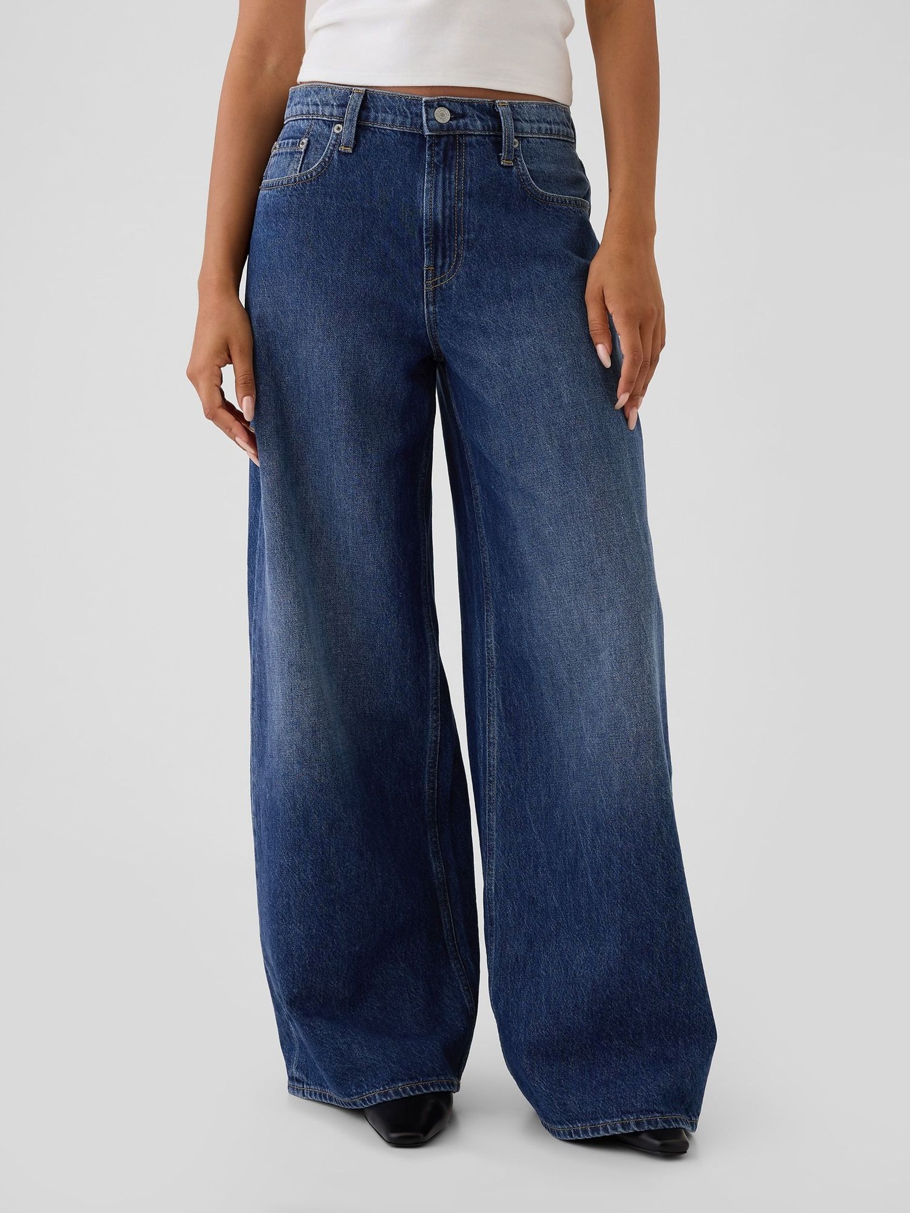 Blue Low Rise Extra Baggy Jeans (H66619) | £50