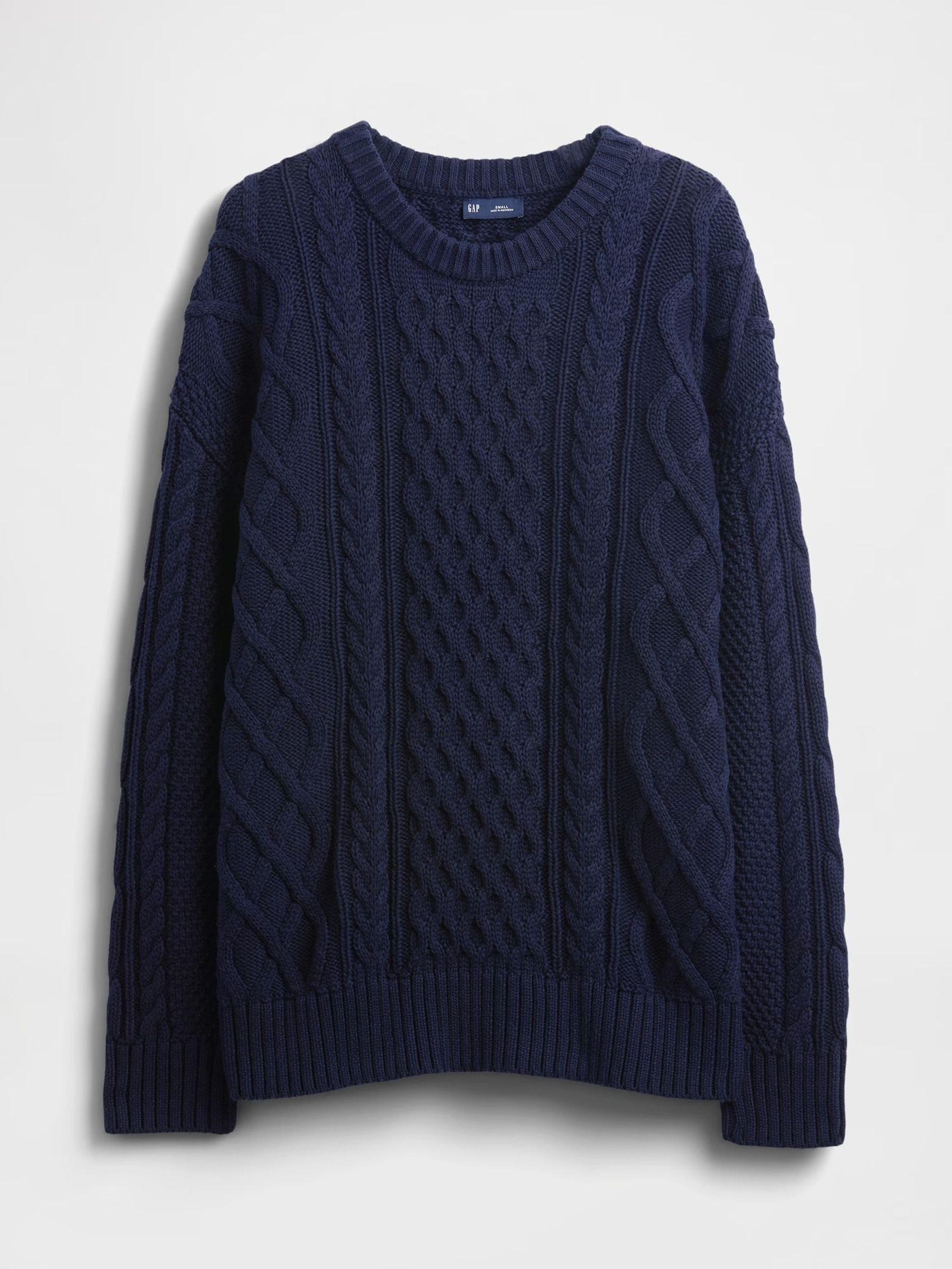 Blue Blue Cotton Os Cabl Jumper (H66633) | £60