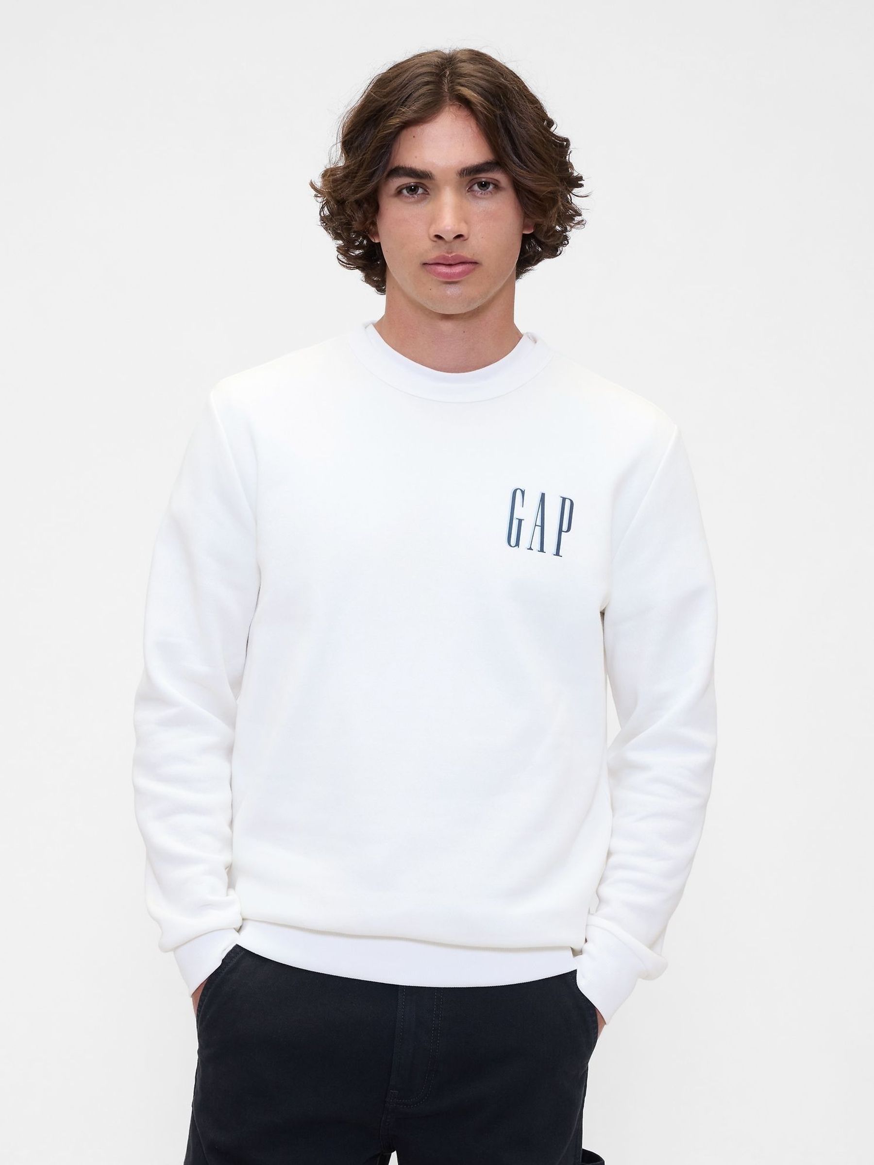 White Logo Sweatshirt (H66644) | £25