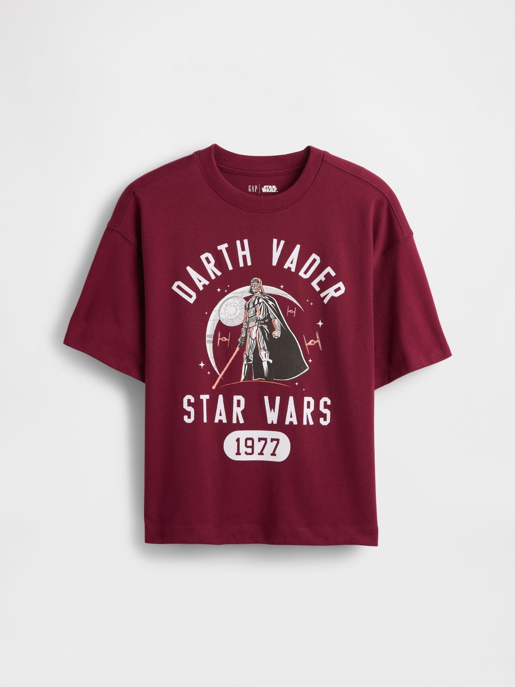 Burgundy Red Star Wars Graphic Crew Neck Short Sleeve T-Shirt (4-13yrs) (H66651) | £25
