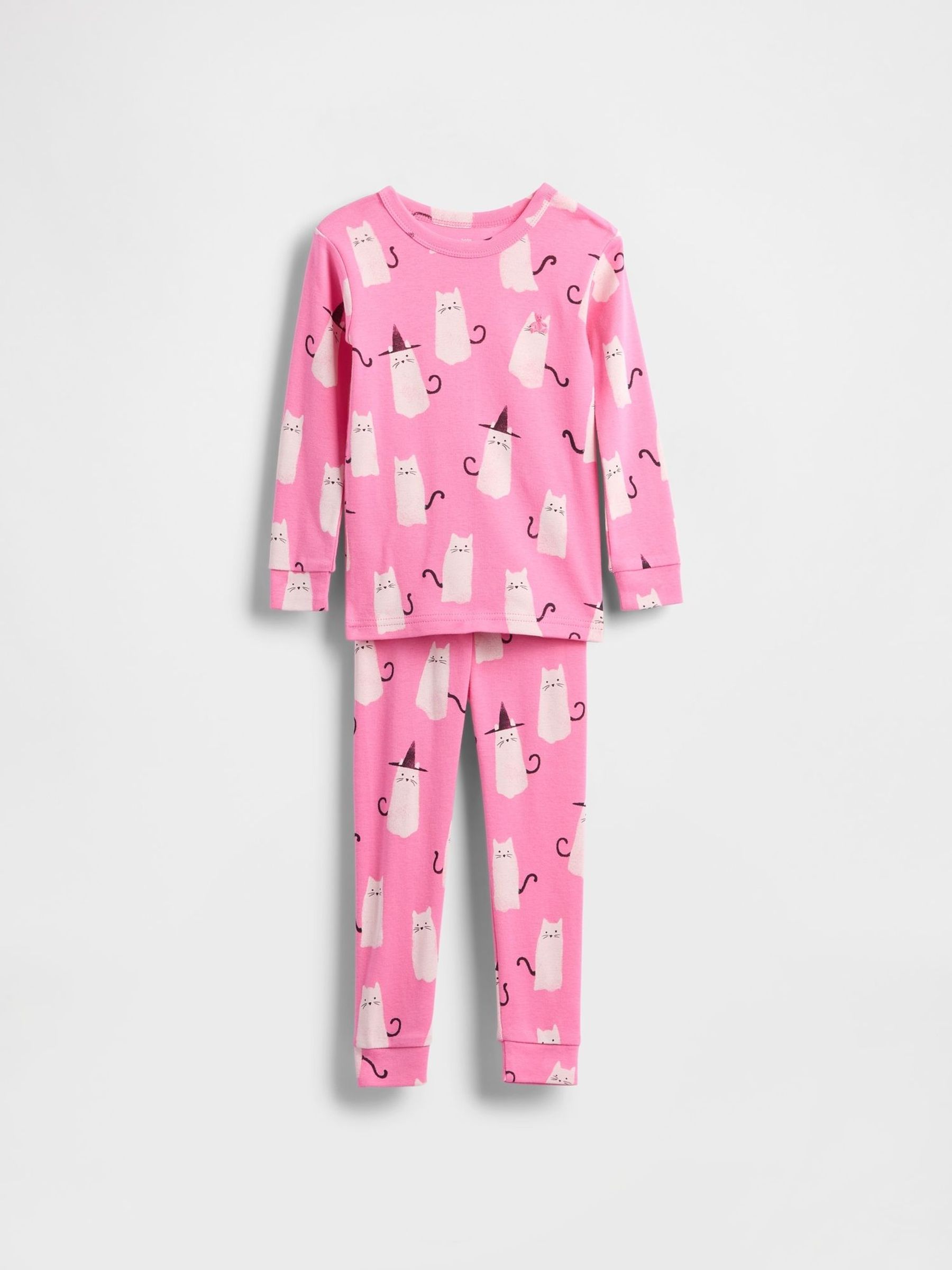 Pink Cat Brushed Cotton Halloween Pyjamas Set (6mths-5yrs) (H66674) | £18