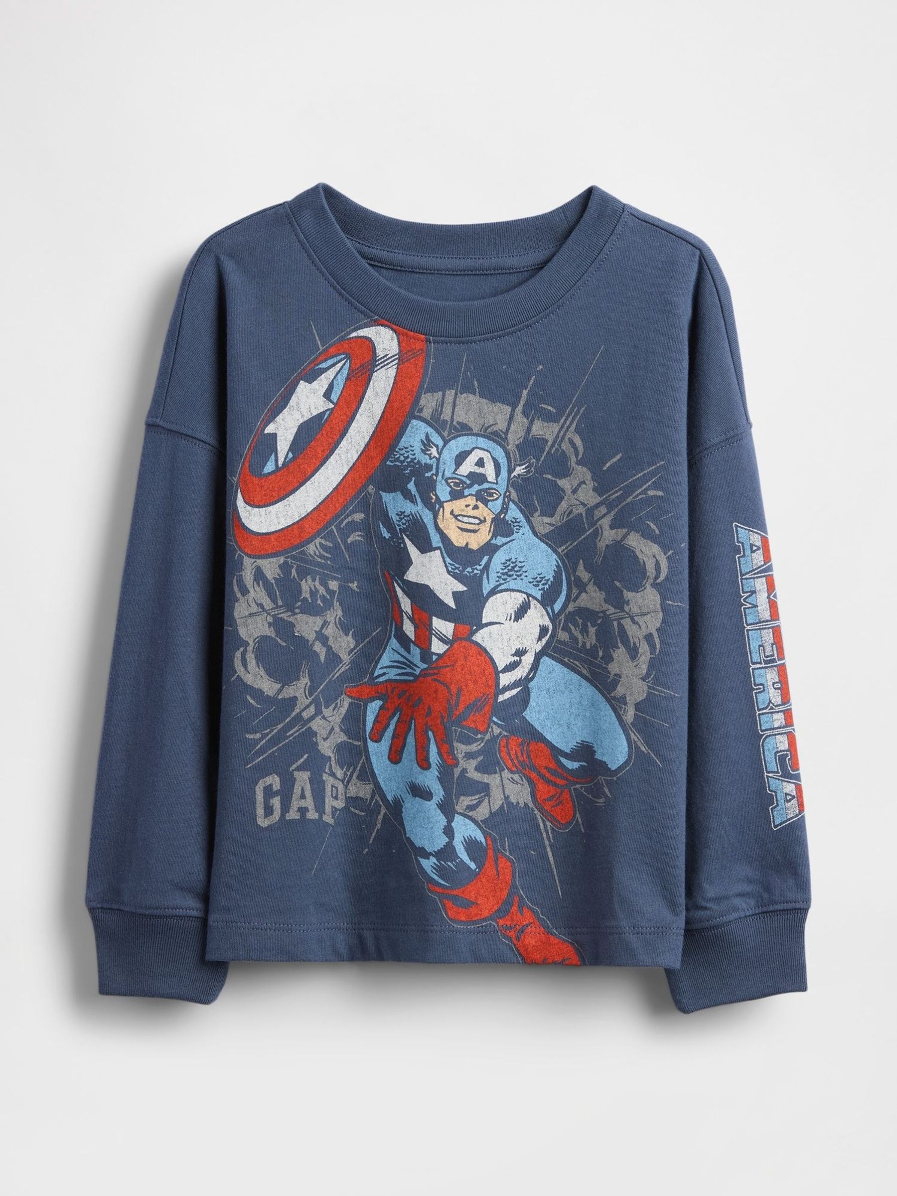 Blue Marvel Graphic T-Shirt (6mths-5yrs) (H66725) | £18