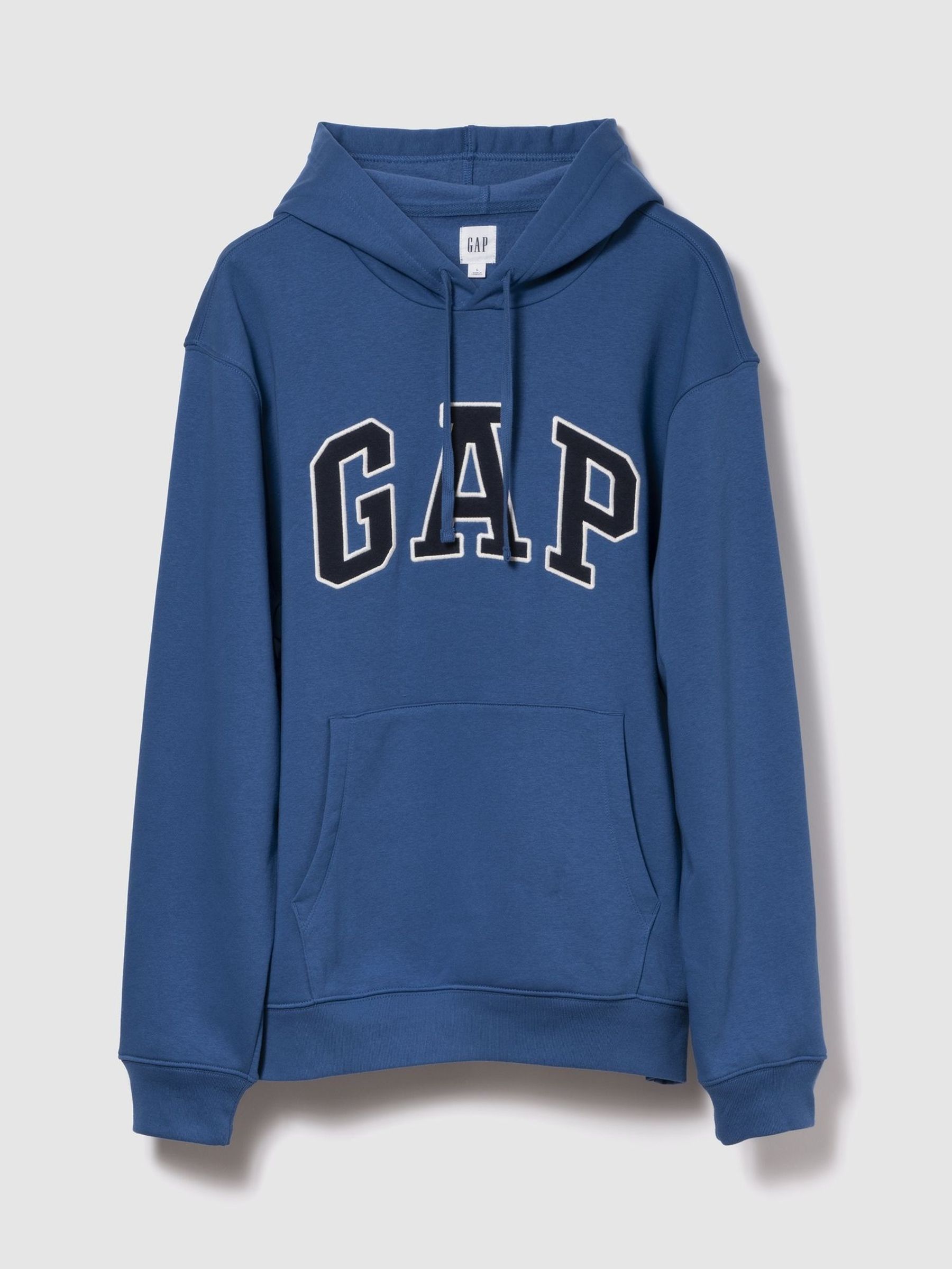 Blue Overhead Logo Fleece Lined Hoodie (H66726) | £35