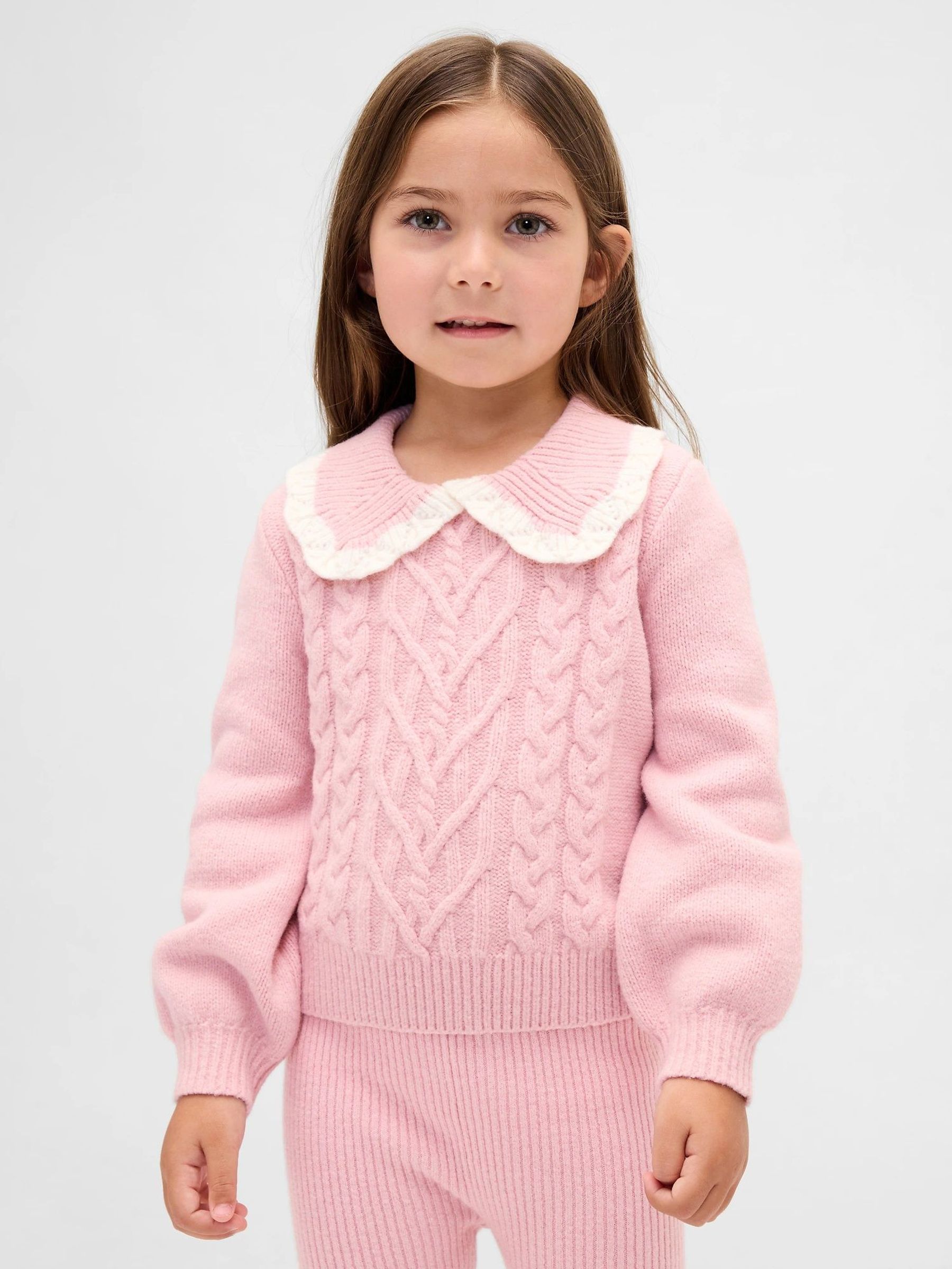 Pink Cashsoft Colla Jumper (6mths-5yrs) (H66729) | £30