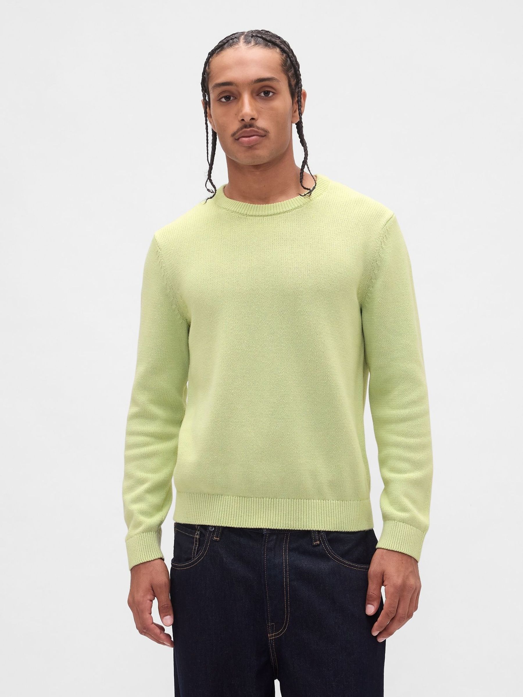 Green Classic Crew Neck Jumper (H66732) | £35