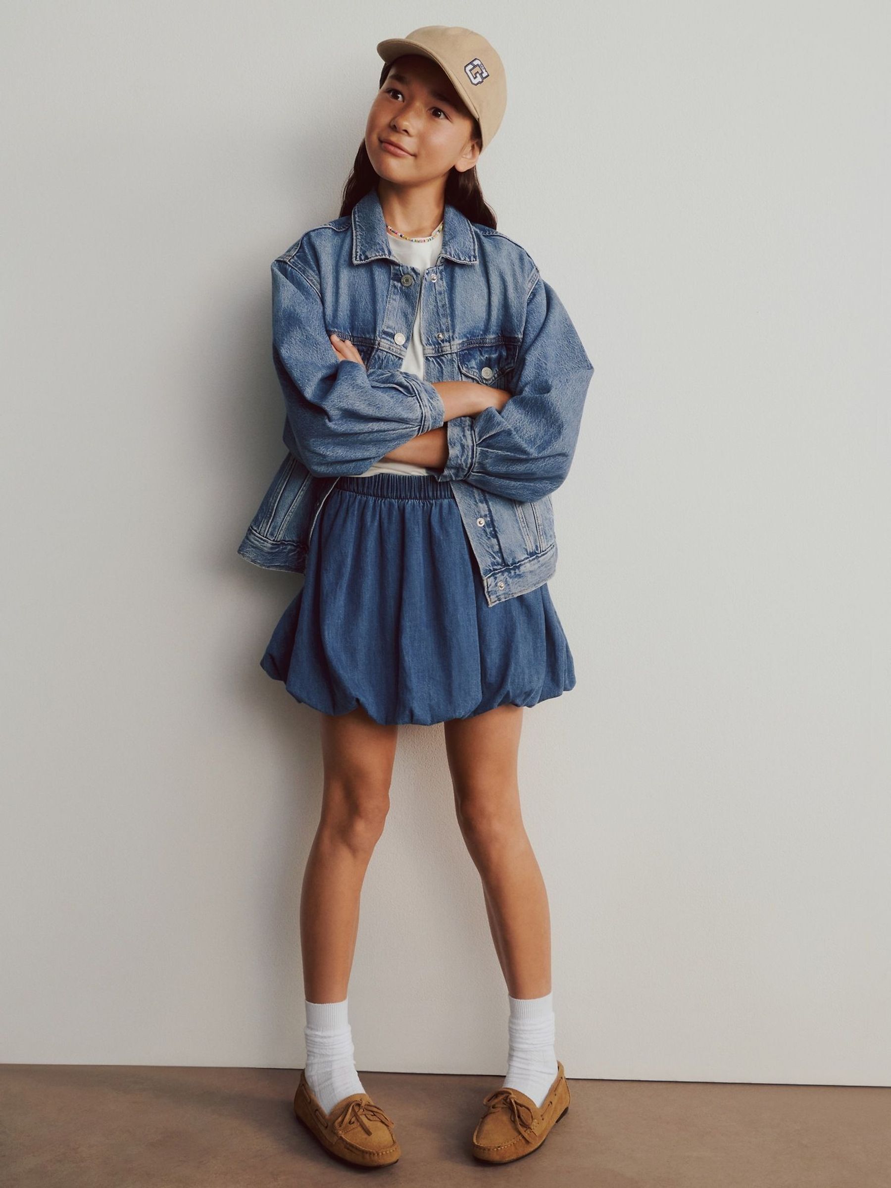 Blue Denim Bubble Skort (4-13yrs) (H66738) | £35