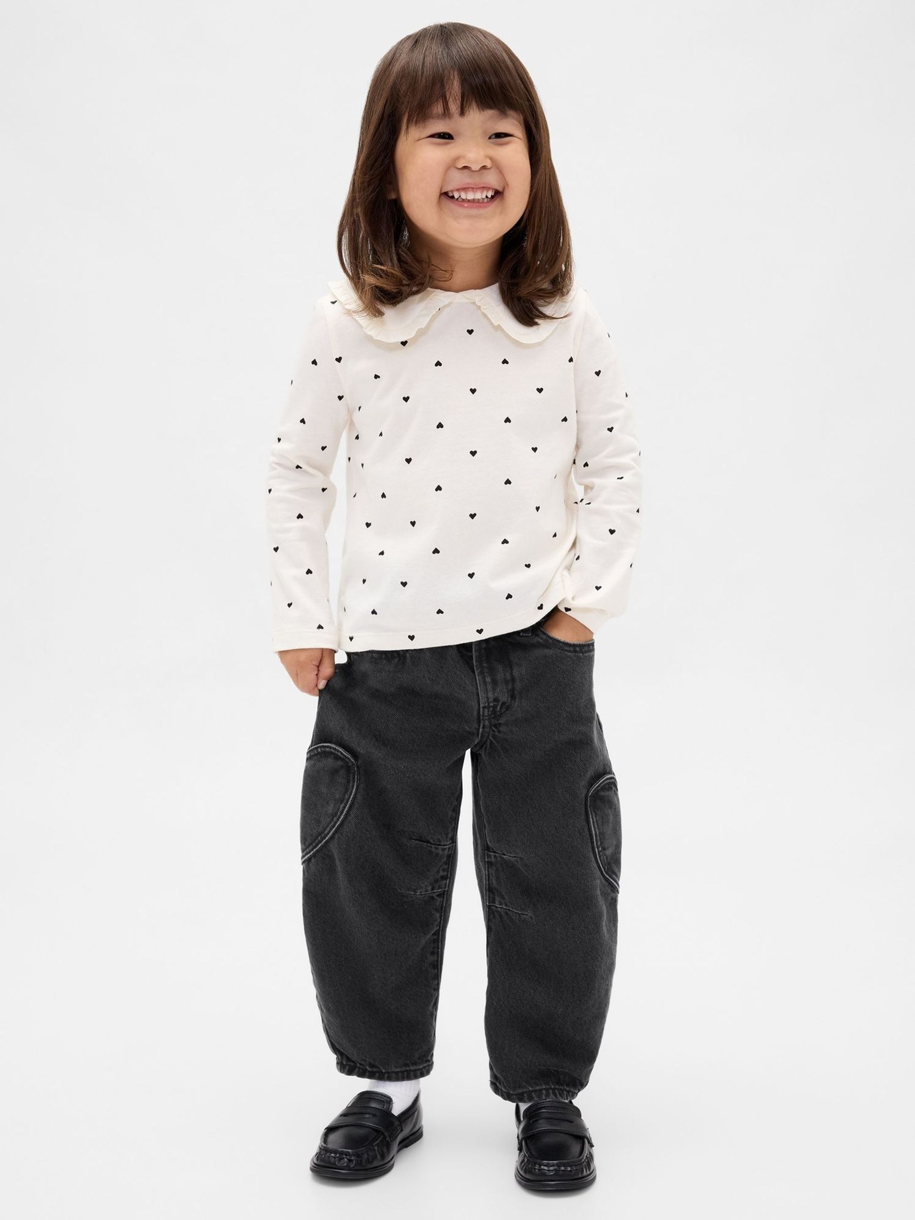 Black Heart Pocket Horseshoe Jeans (6mths-5yrs) (H66756) | £25