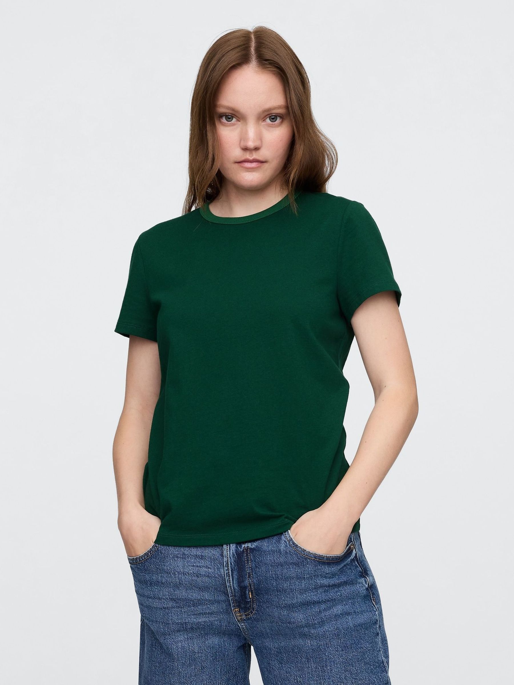 Green Favourite Crew Neck Short Sleeve T-Shirt (H66780) | £12