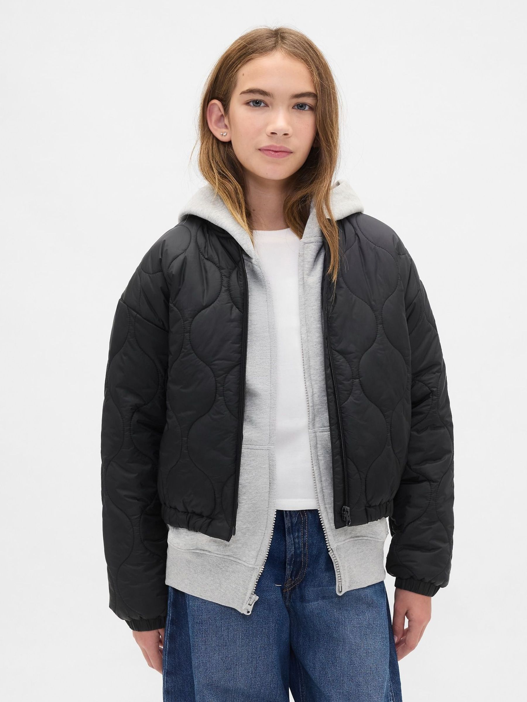 Black Lightweight Quilted Puffer Jacket (H66789) | £50