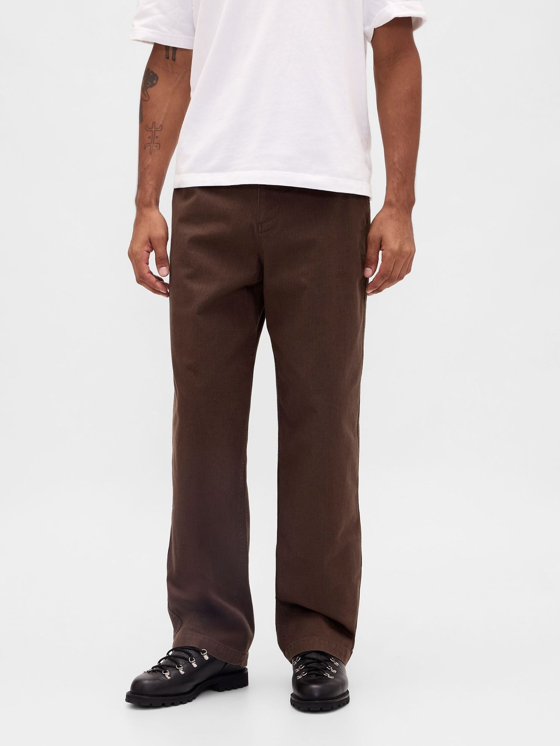 Brown Modern Baggy Chinos (H66792) | £50