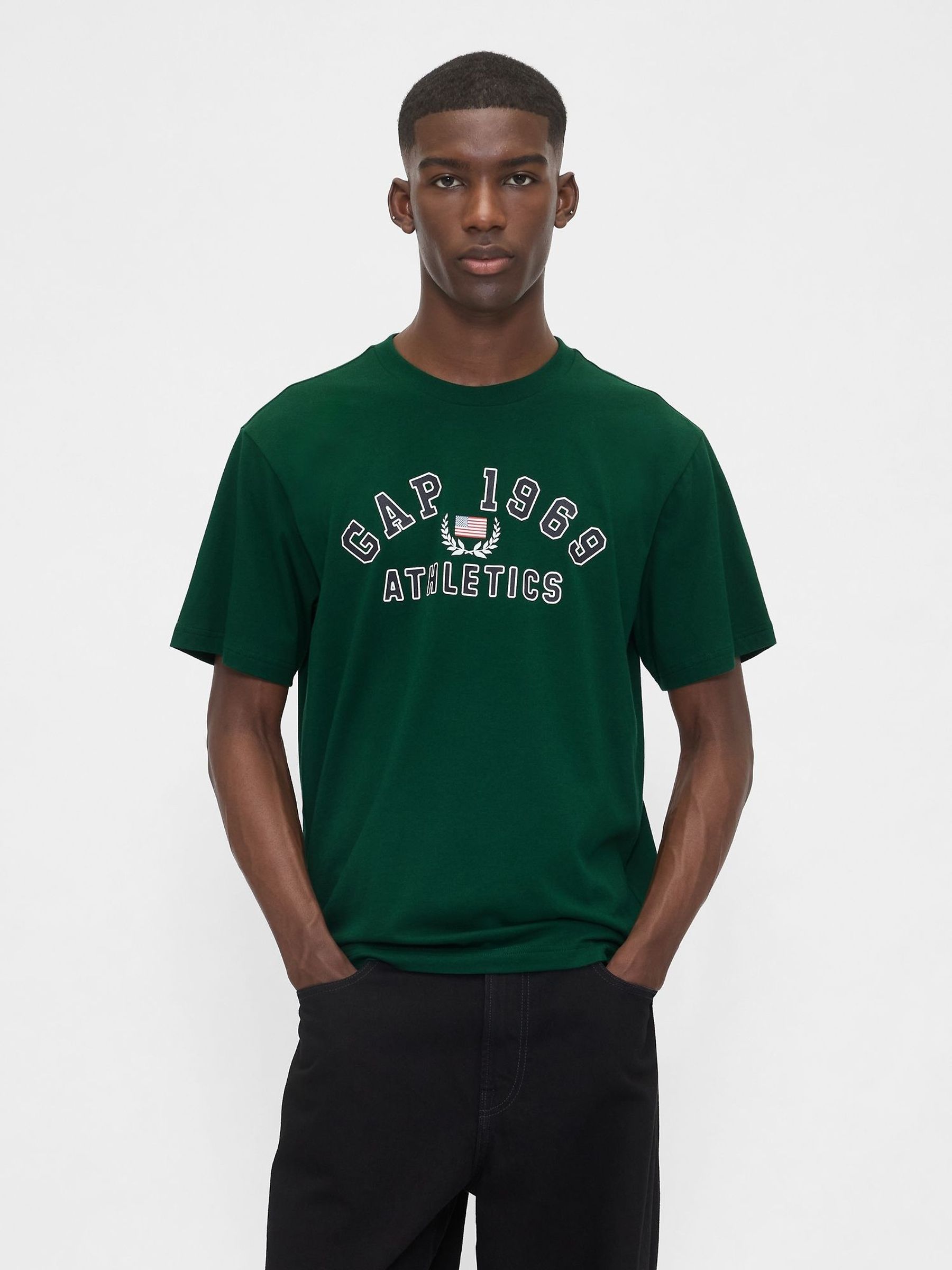 Green Everyday Soft Relaxed Graphic T-Shirt (H66799) | £14