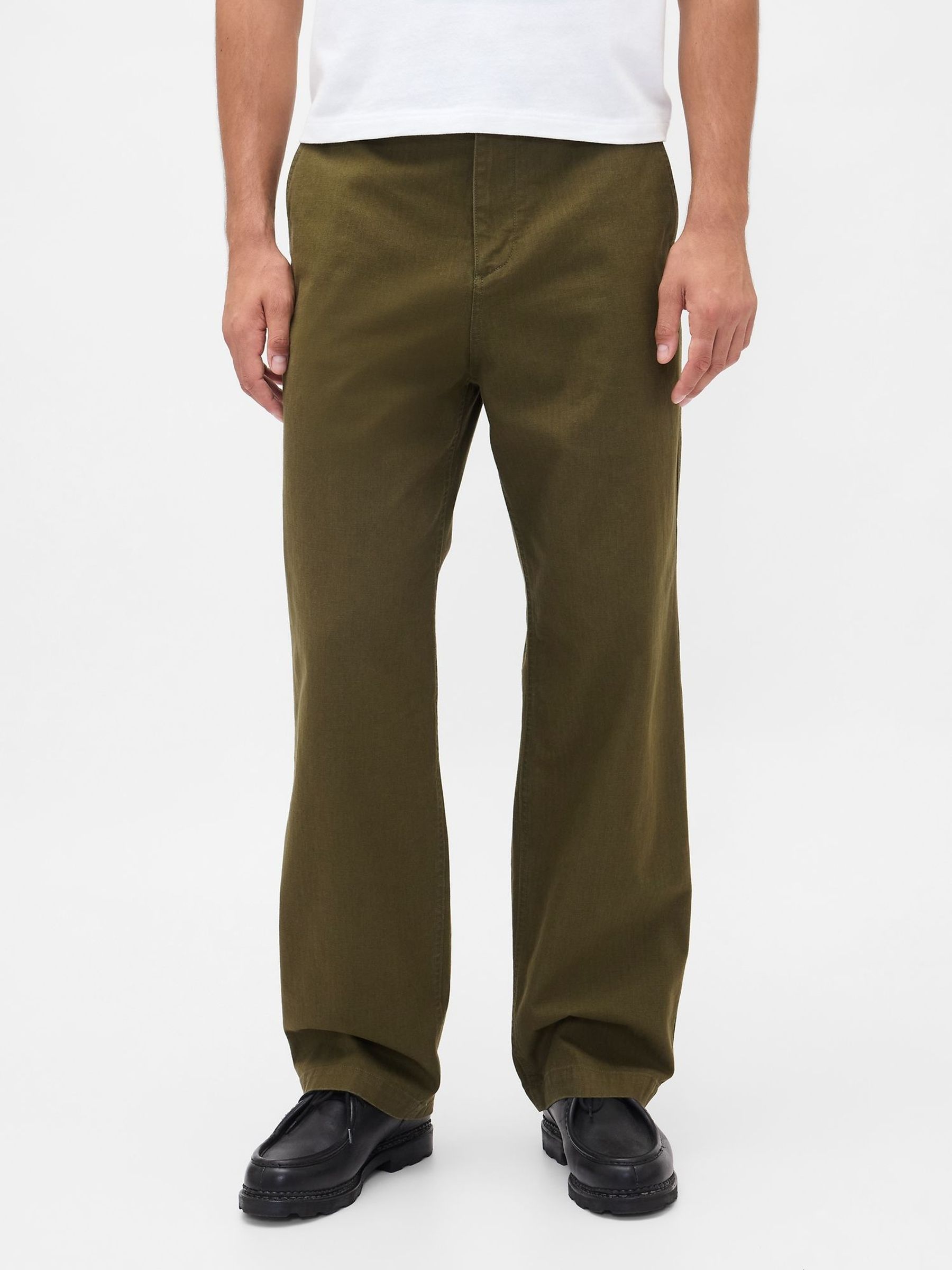 Green Modern Baggy Chinos (H66800) | £50