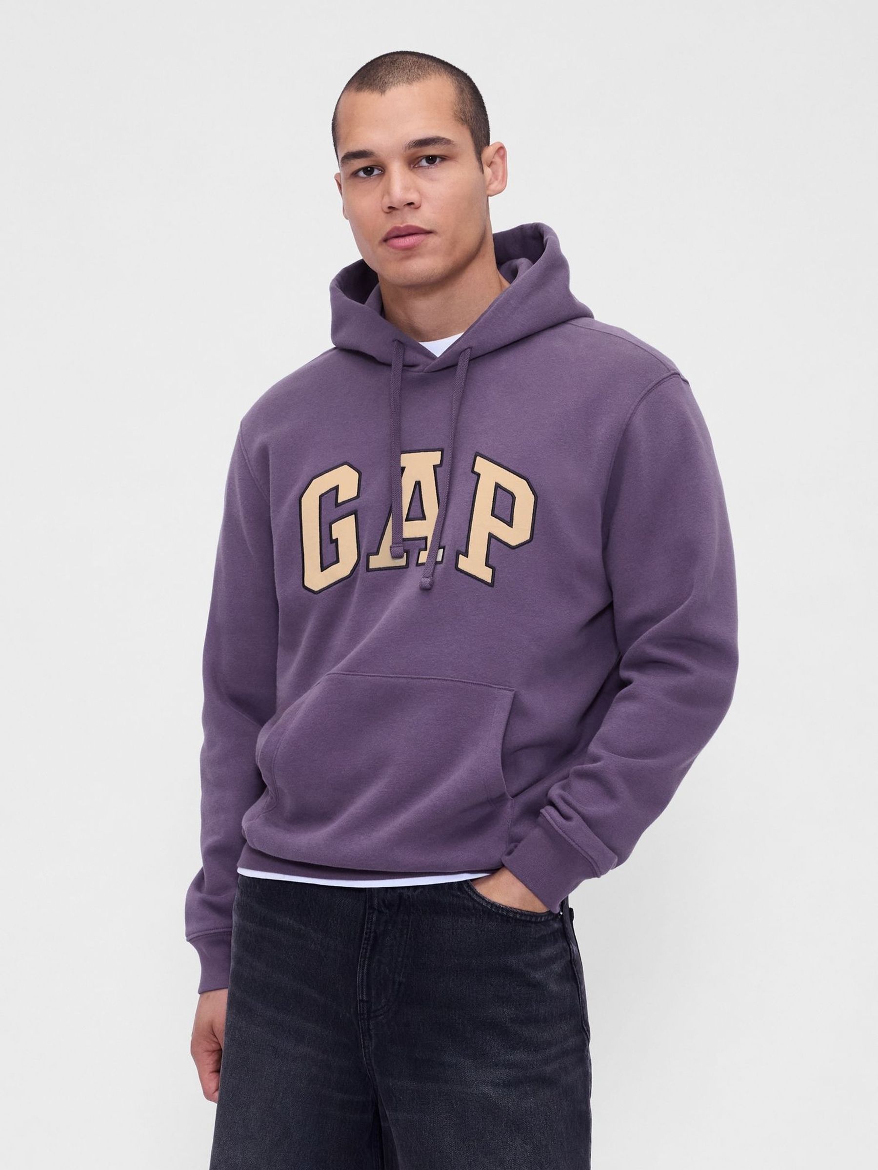 Purple Vintage Soft Arch Logo Hoodie (H66826) | £50
