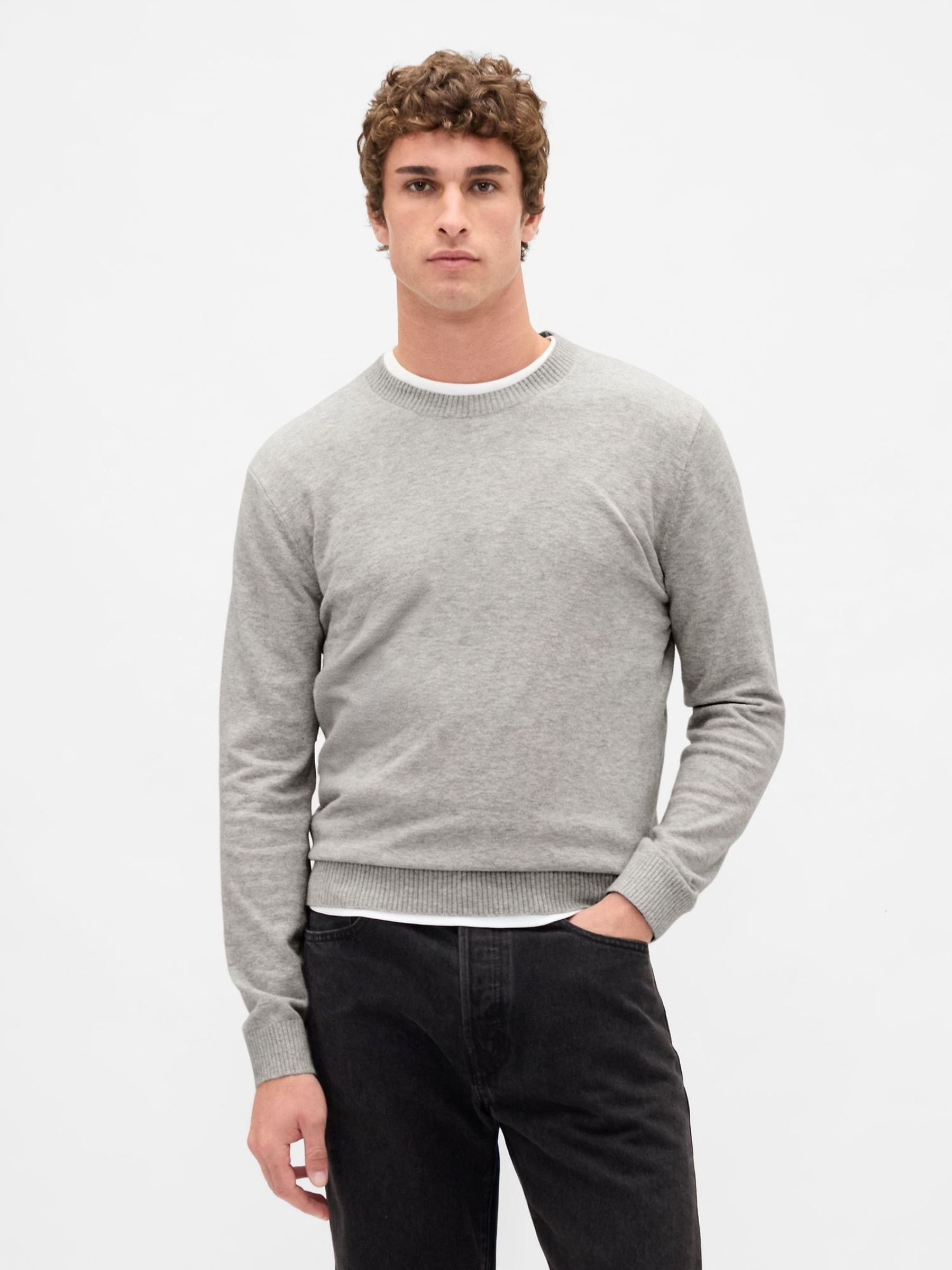 Grey CashSoft Crew Sweatshirt (H66845) | £40
