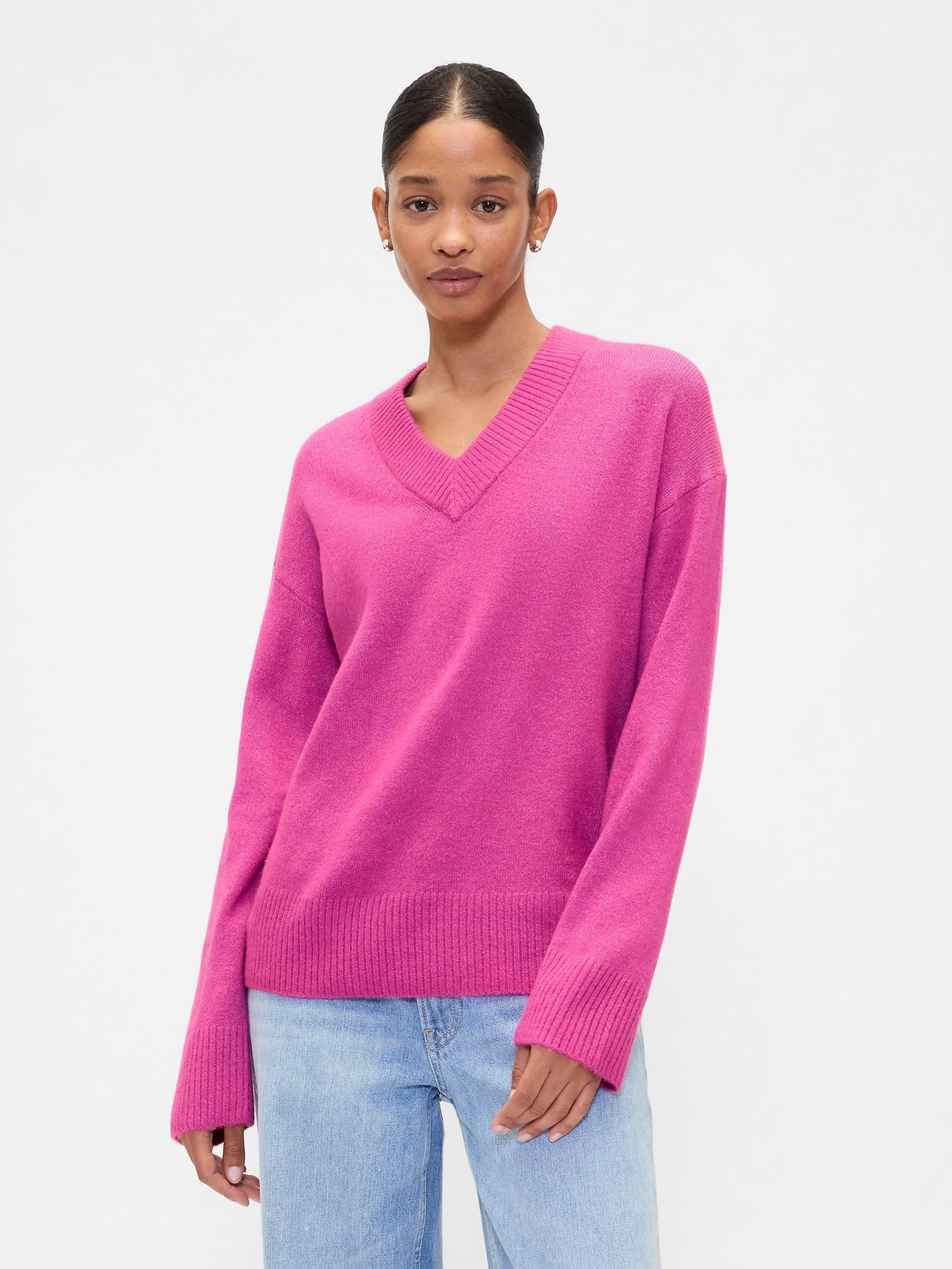 Pink V-Neck Sweatshirt (H66864) | £30
