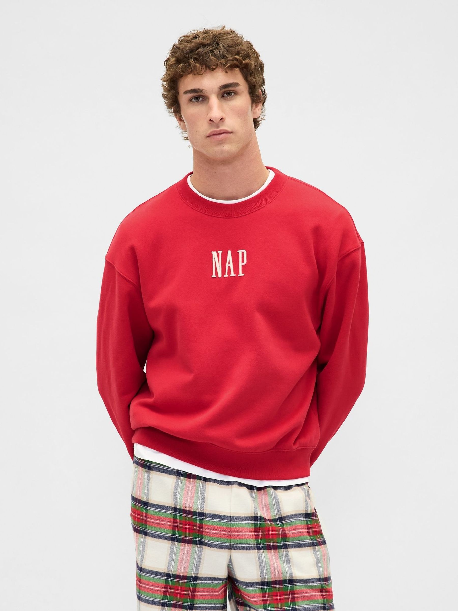 Red VintageSoft NAP Logo Sweatshirt (H66874) | £35