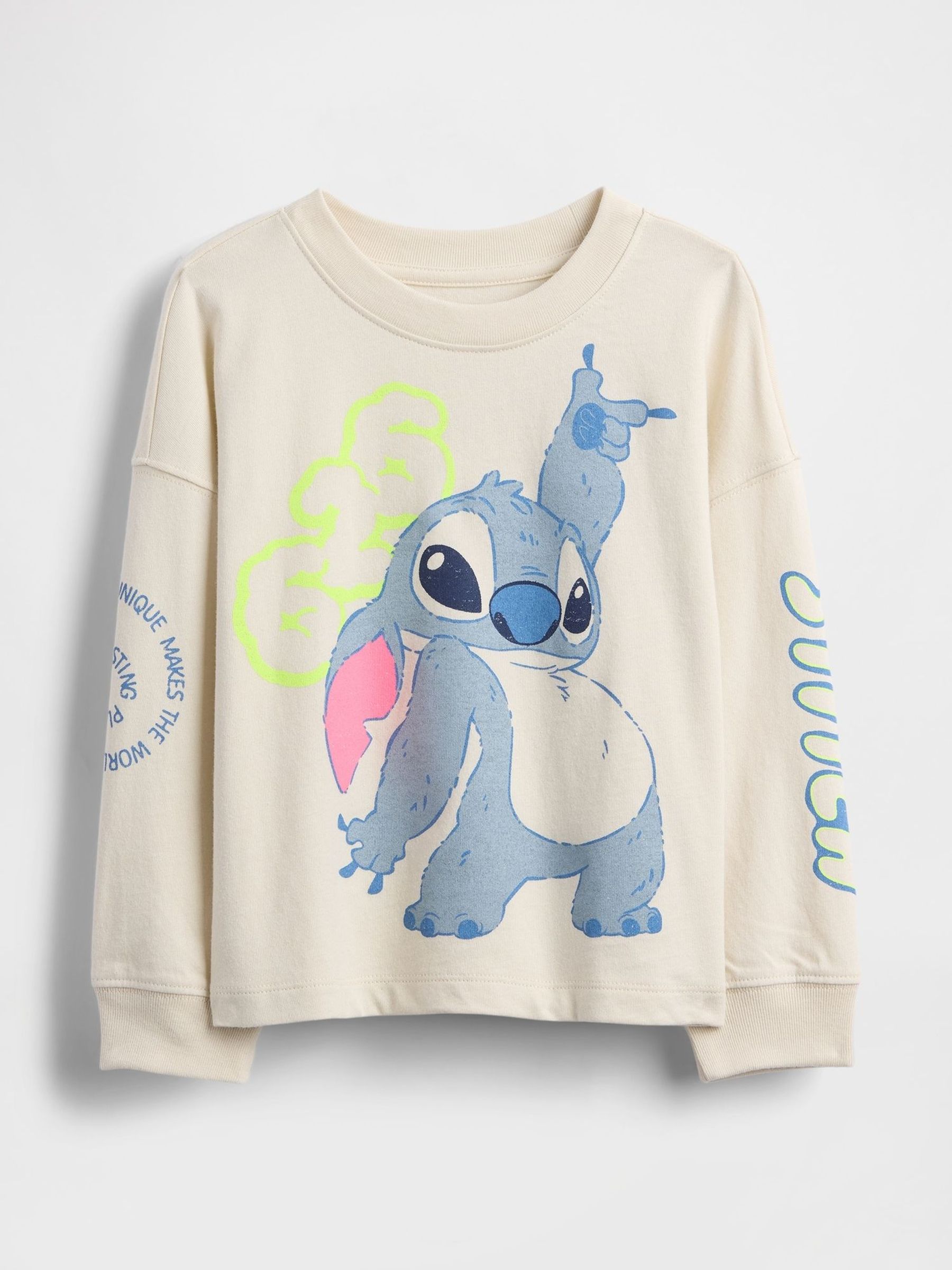Cream Disney Lilo and Stitch Graphic T-Shirt (6mths-5yrs) (H66887) | £18
