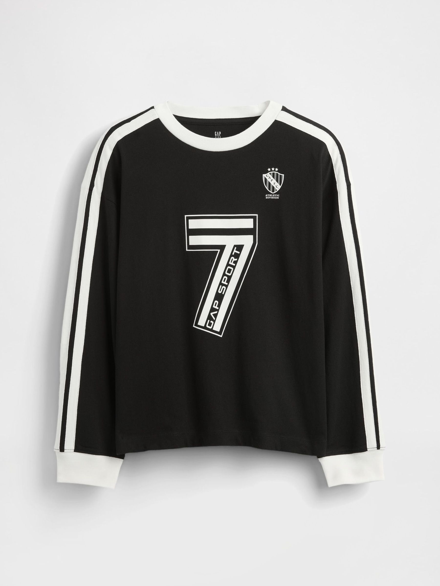 Black Soccer Jersey Logo Crew Neck T-Shirt (4-13yrs) (H66888) | £16