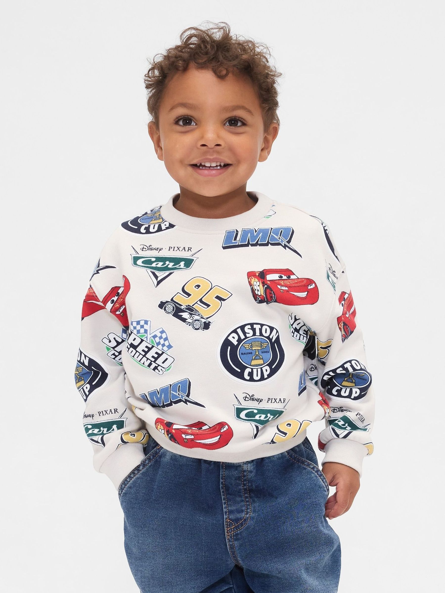 Cream Disney Vintage Soft Cars Sweatshirt (6mths-5yrs) (H66895) | £25