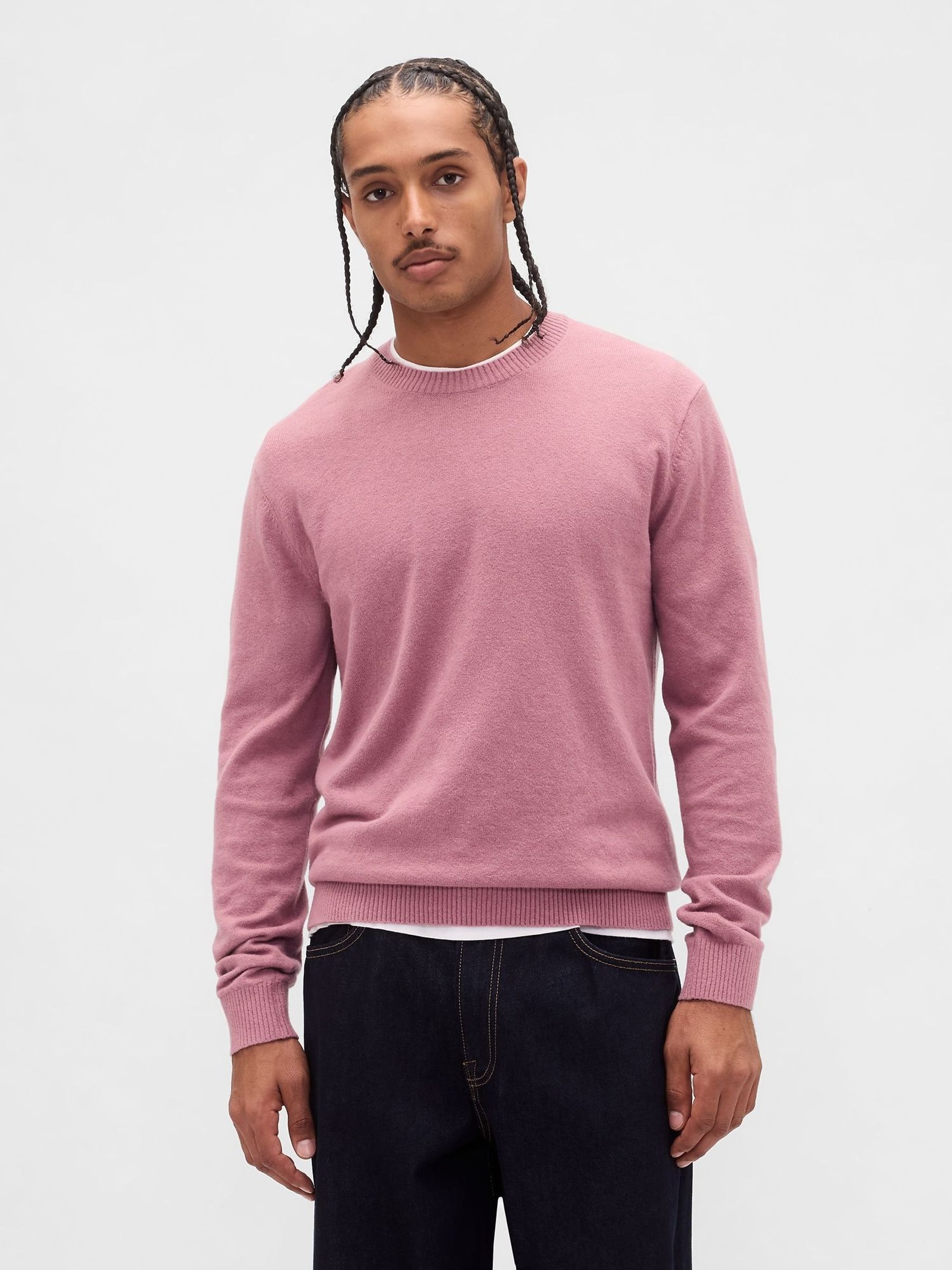 Pink CashSoft Crew Sweatshirt (H66905) | £40