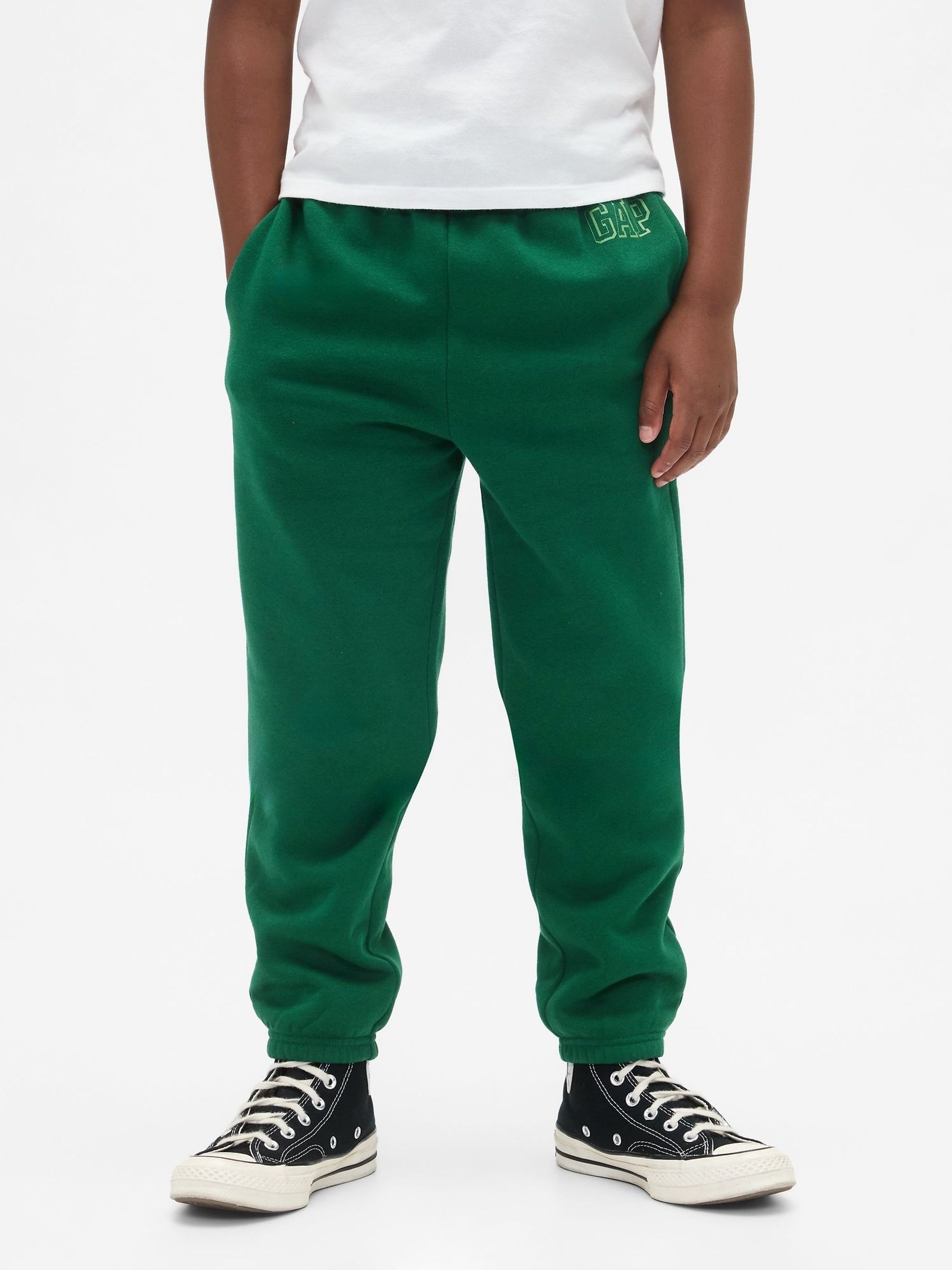 Green Relaxed Logo Joggers (4-13yrs) (H66906) | £18